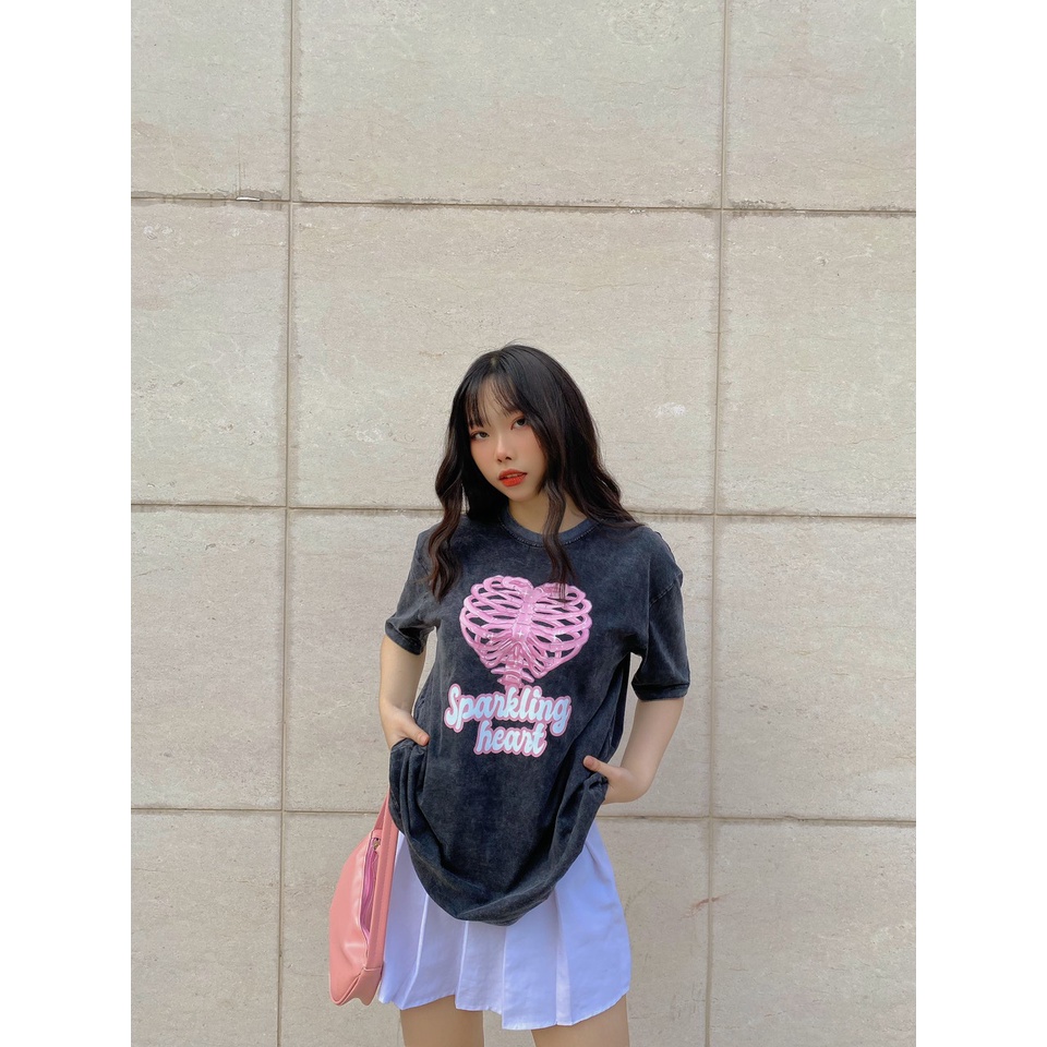 Áo thun form rộng nữ tay lỡ oversize chất vải cotton AT215 Miucho in hình hoạ tiết_thumbnail_3