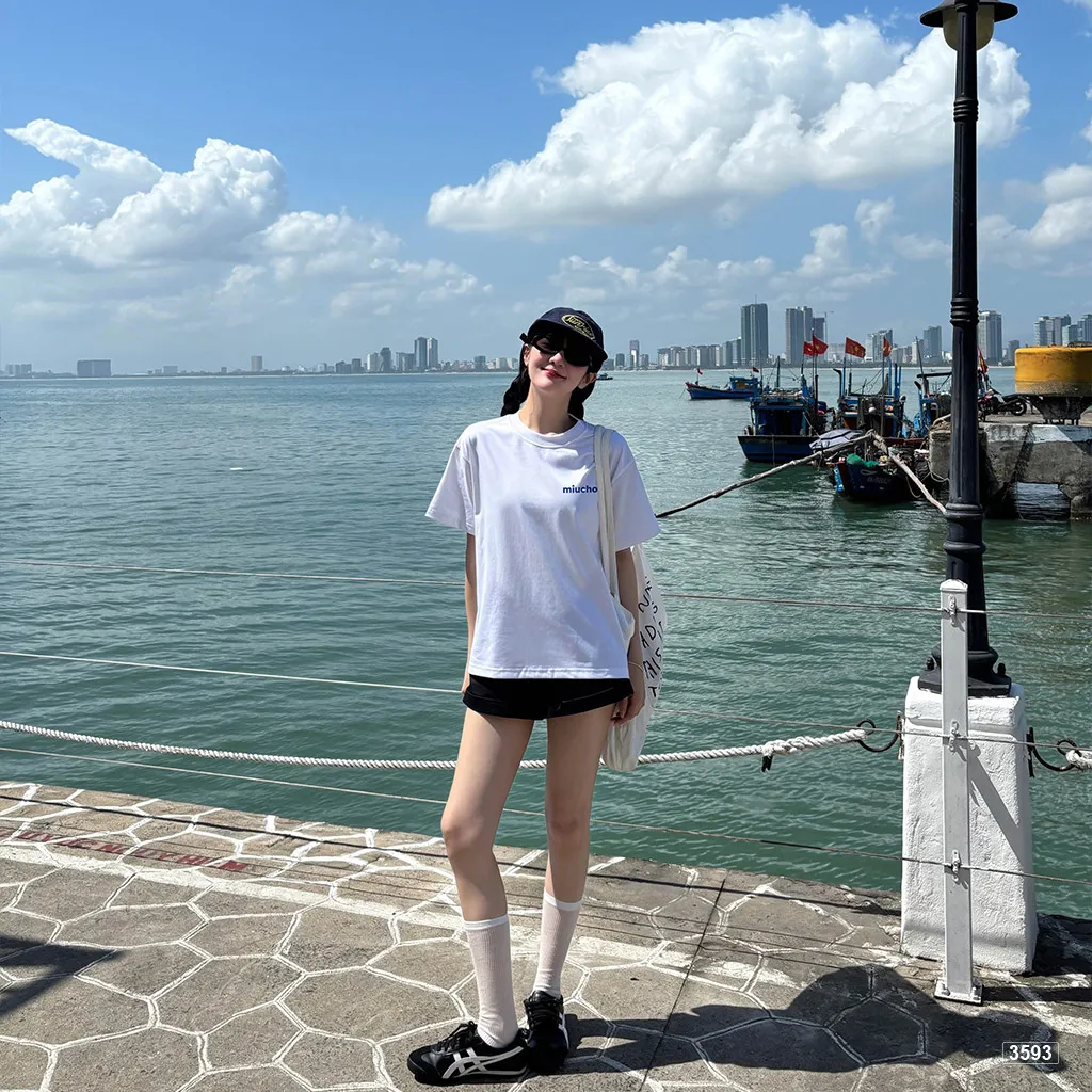 Áo thun boxy nam nữ Here Comes The Sun Miucho 3593_thumbnail_5