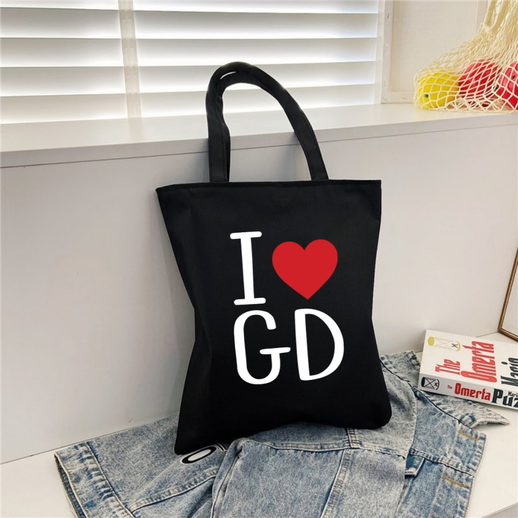 Túi Tote hình G-Dragon - Túi vải canvas có túi phụ và khoá kéo đựng vừa A4 và laptop (33x37cm) - TOTE24_thumbnail_4