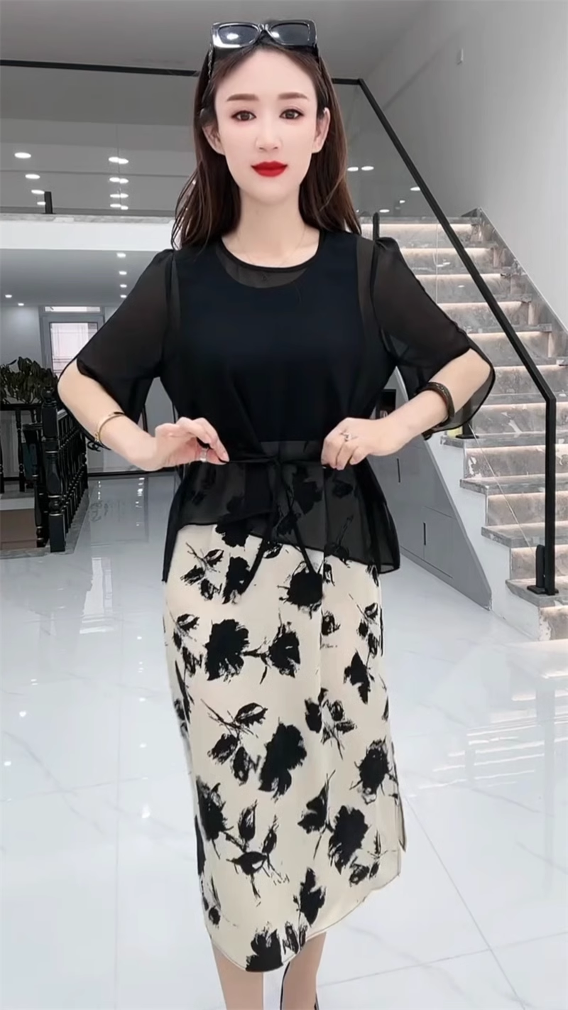 16486-Set đầm tiệc hai màu kèm khoác voan đen (lụa mango 1 lớp, phối  áo voan)-dây kéo sau_thumbnail_0