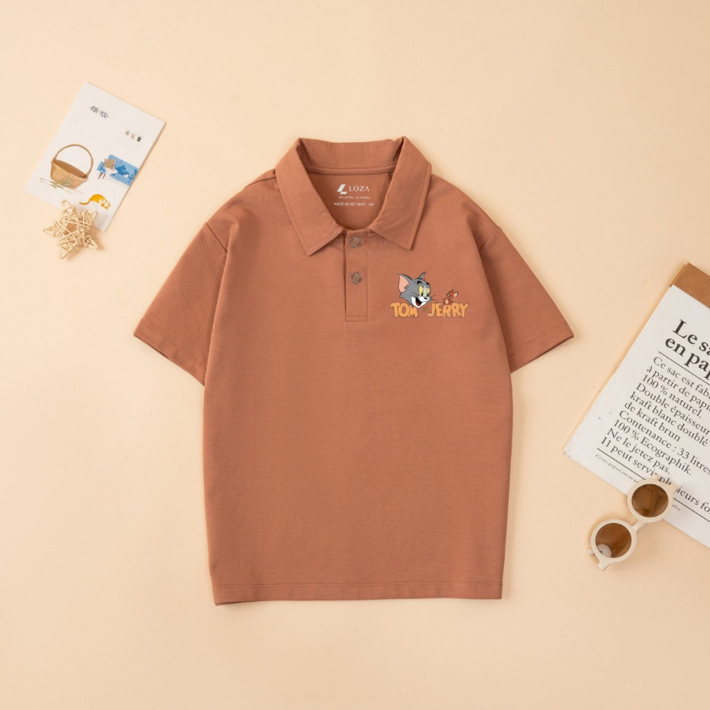 Áo Polo cho bé trai in hình Tom & Jerry - Loza Kids PL3049_thumbnail_6