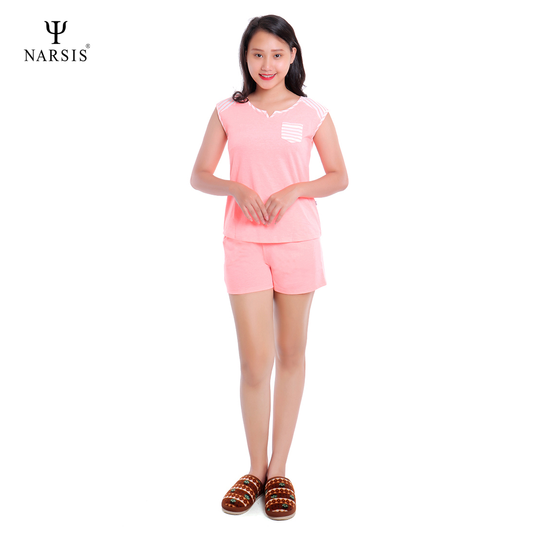 BỘ HÈ NỮ M8068 NARSIS CHẤT LIỆU THOÁNG MÁT, DỄ CHỊU, THOẢI MÁI CẢ NGÀY, DỄ VẬN ĐỘNG_thumbnail_2