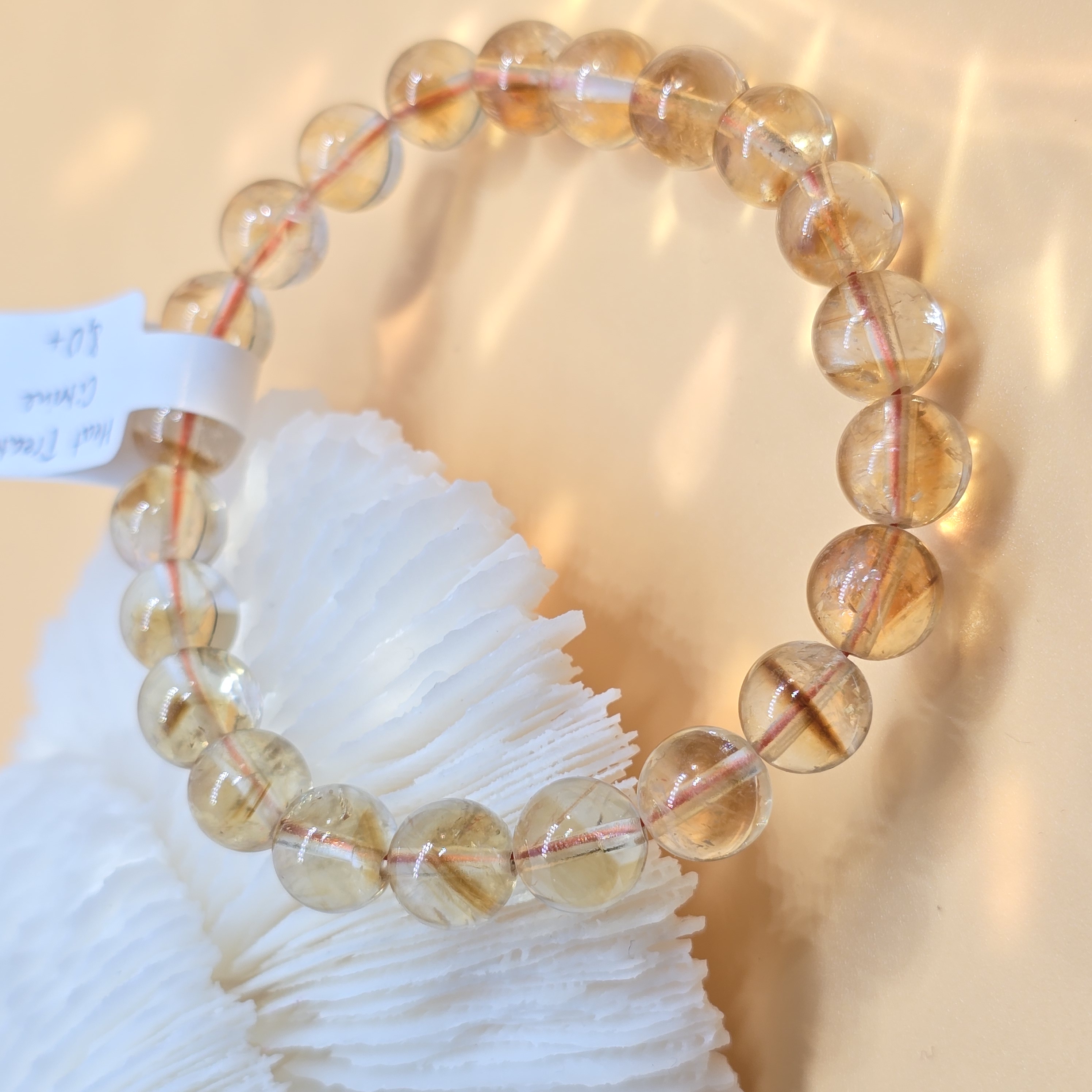 Vòng Thạch Anh Đá Thạch Anh Vàng Có Xử Lí Nhiệt