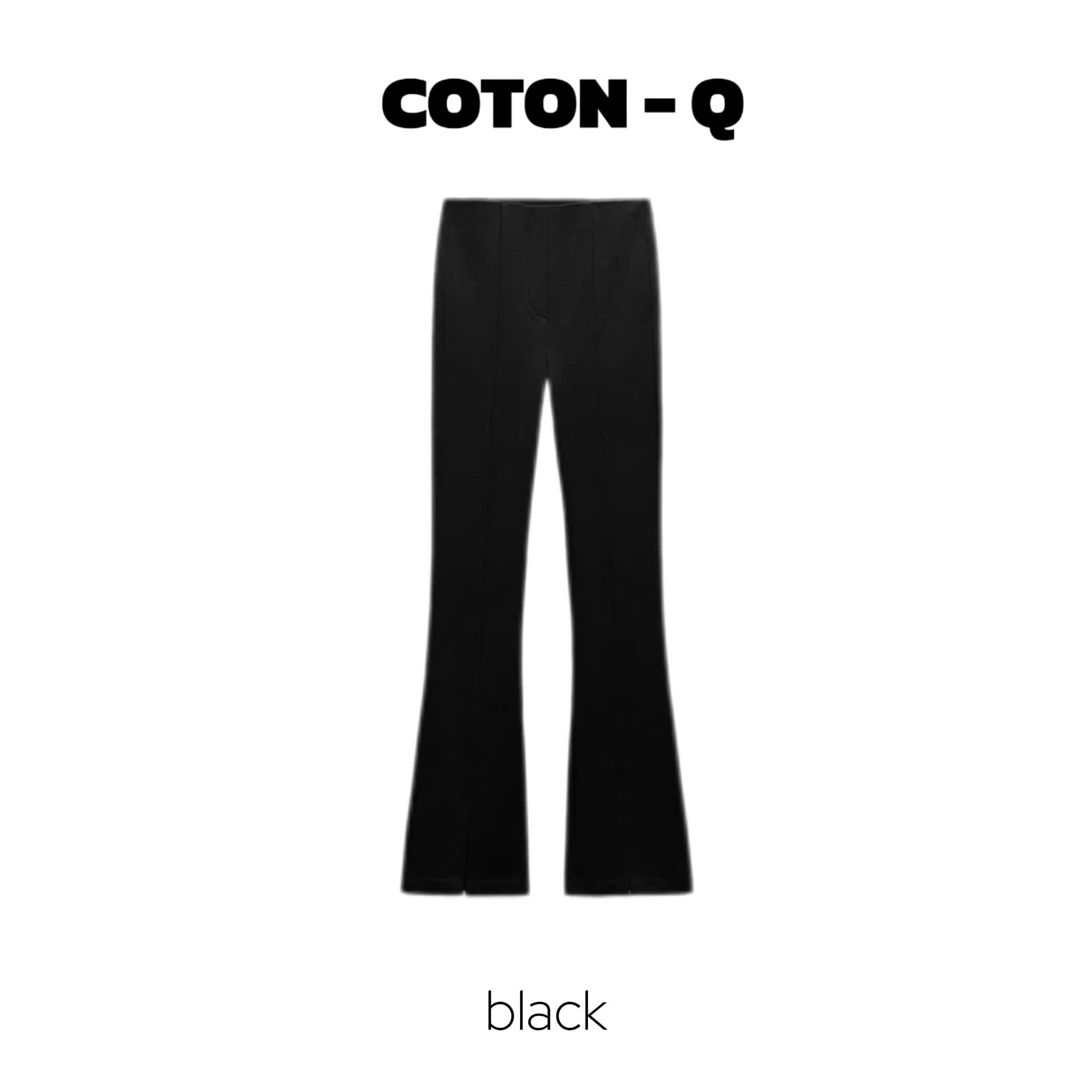 HQ353 - Quần ống loe đen xịn