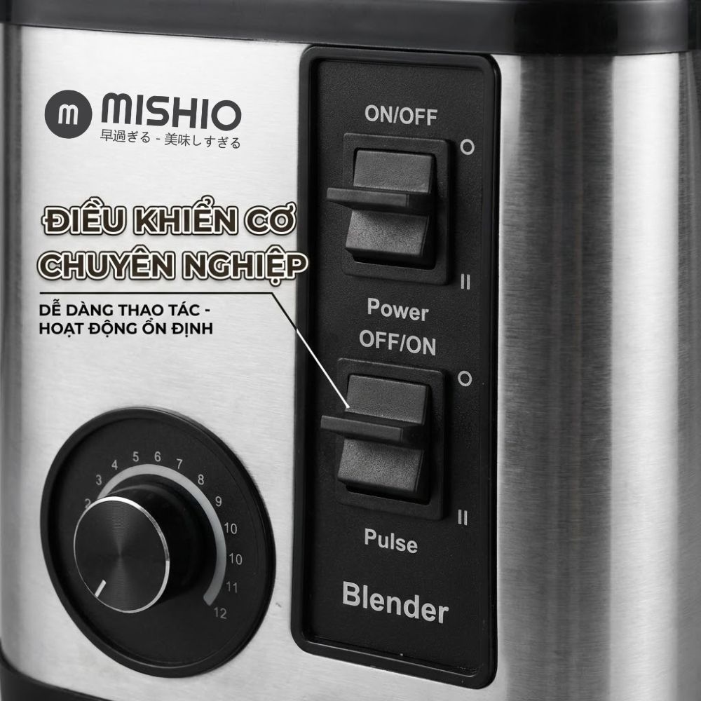 Máy Xay Sinh Tố Công Nghiệp Đa Năng Mishio MK446 (3.0L) - Công Suất 800W_thumbnail_5