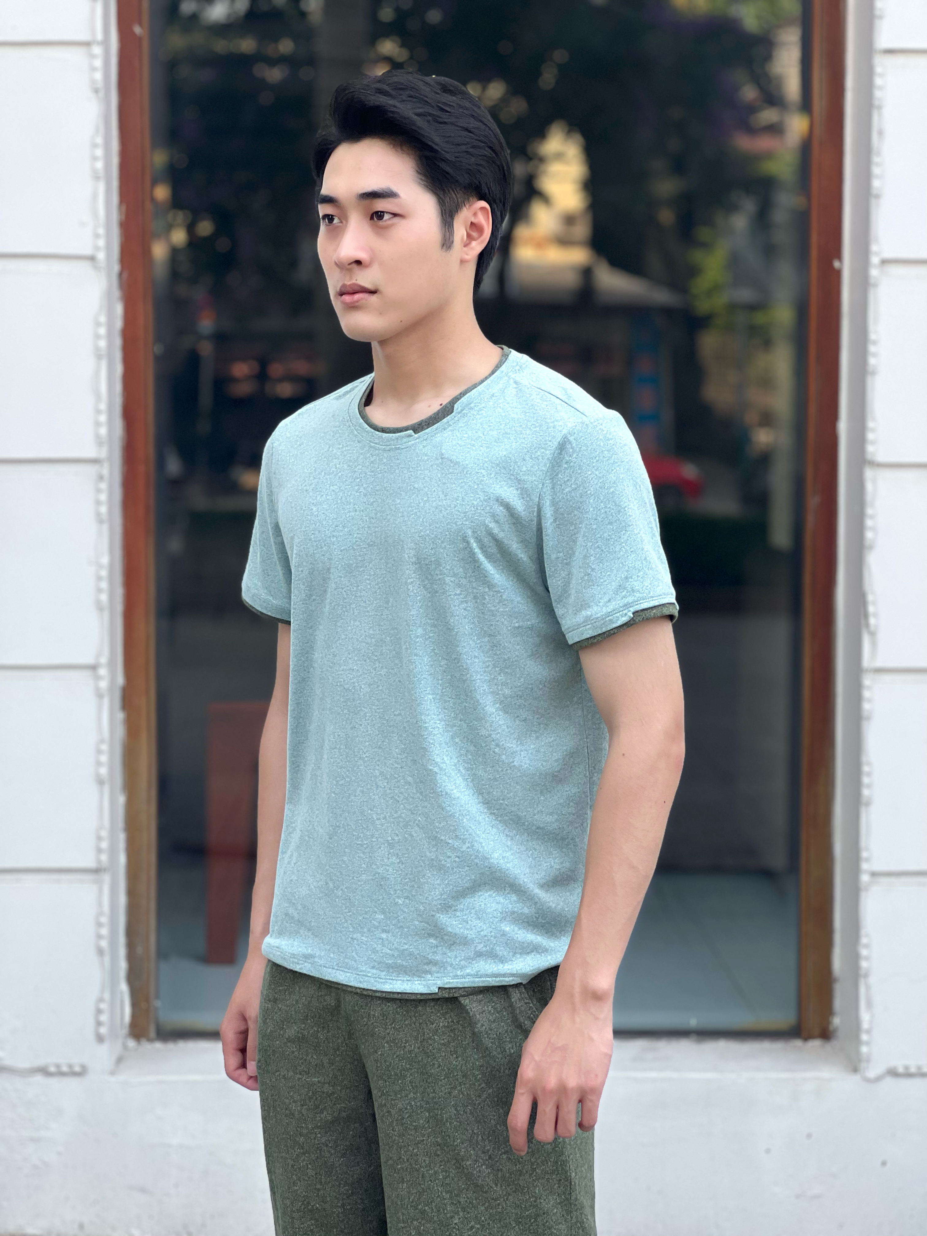 BỘ QUẦN ÁO THỂ THAO NAM  COMBED COTTON POLYESTER MÀU GHI TÍM PHỐI XANH THAN NARSIS - PRO-ACTIVE Đ..._thumbnail_2