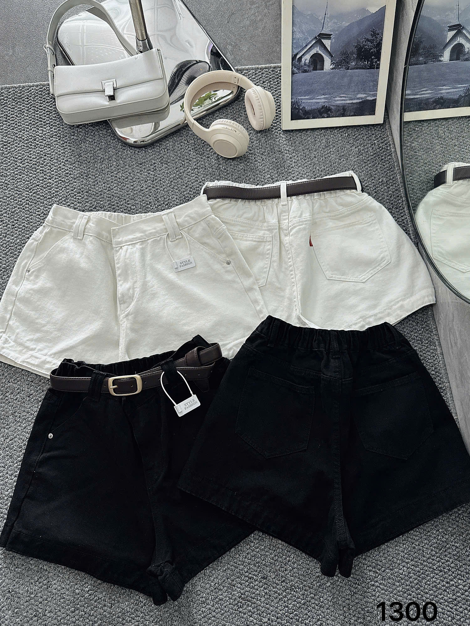 Quần short jean kaki lưng thun bigsize QSJ1300-1 dành cho nàng bigsize từ 55-90kg_thumbnail_6