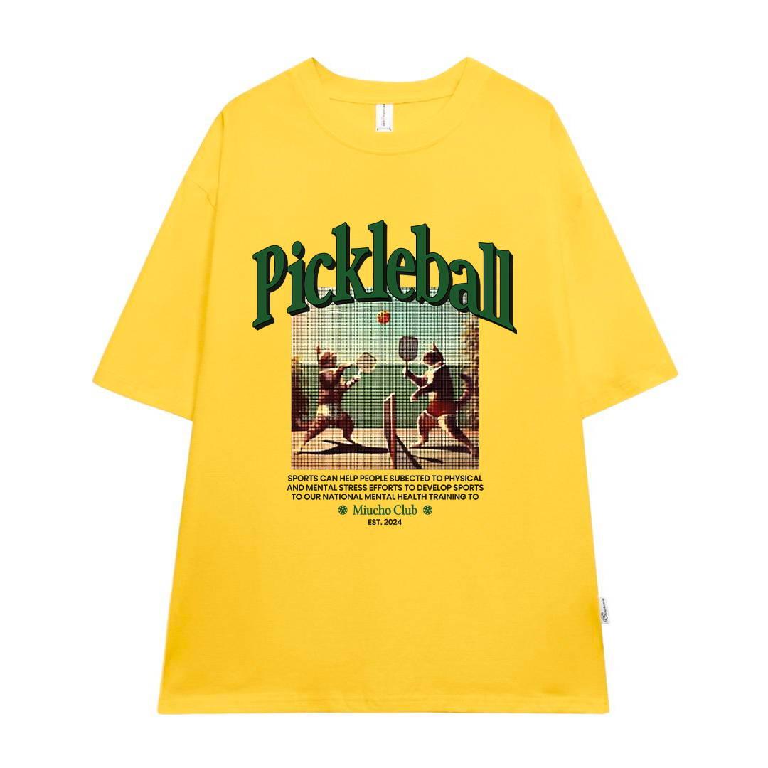 Áo thun nữ form rộng PICKLEBALL ATD1598 Miucho vải cotton 4 chiều thoáng mát cổ tròn in mix_thumbnail_13