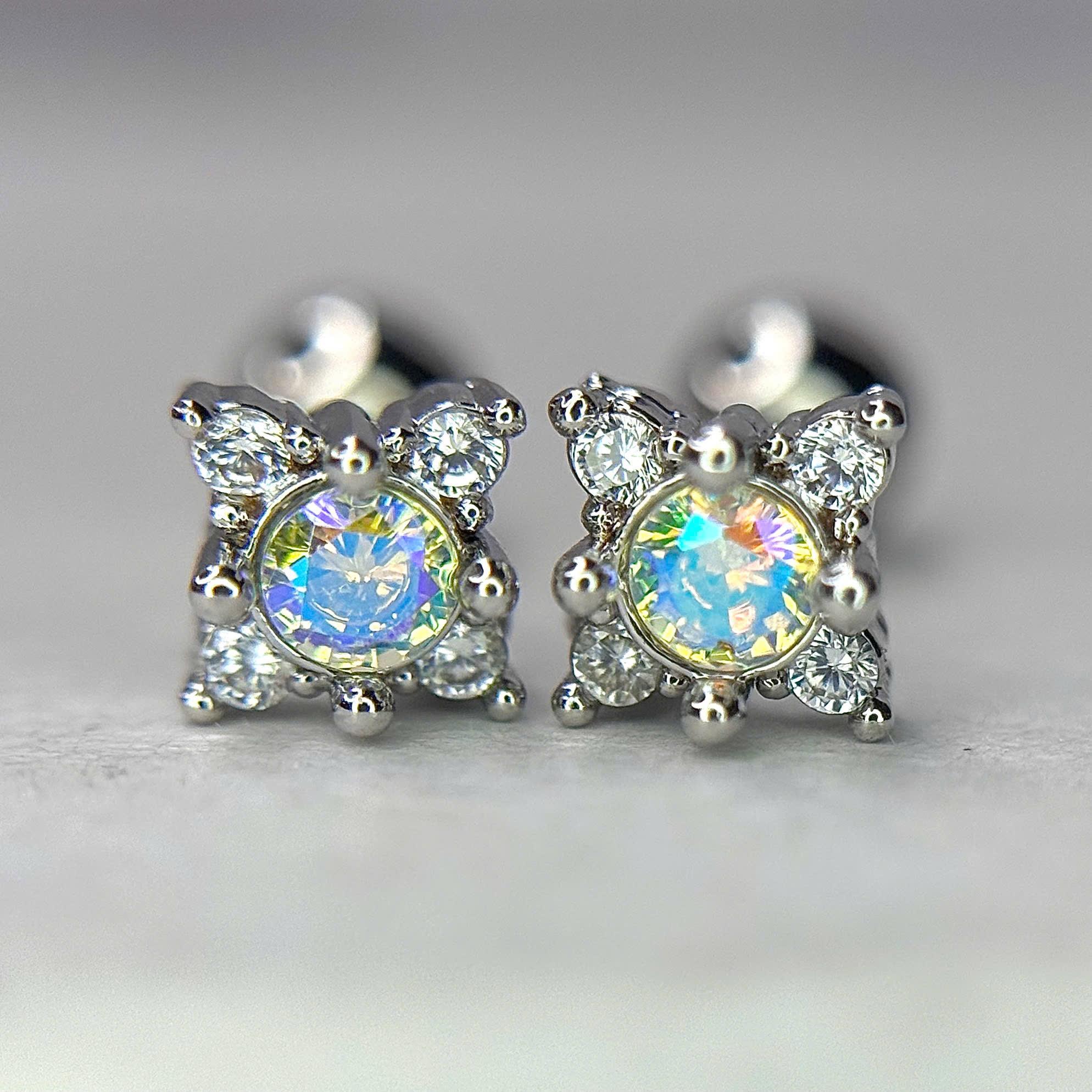 Khuyên kiểu hoa nhụy 7 màu bi