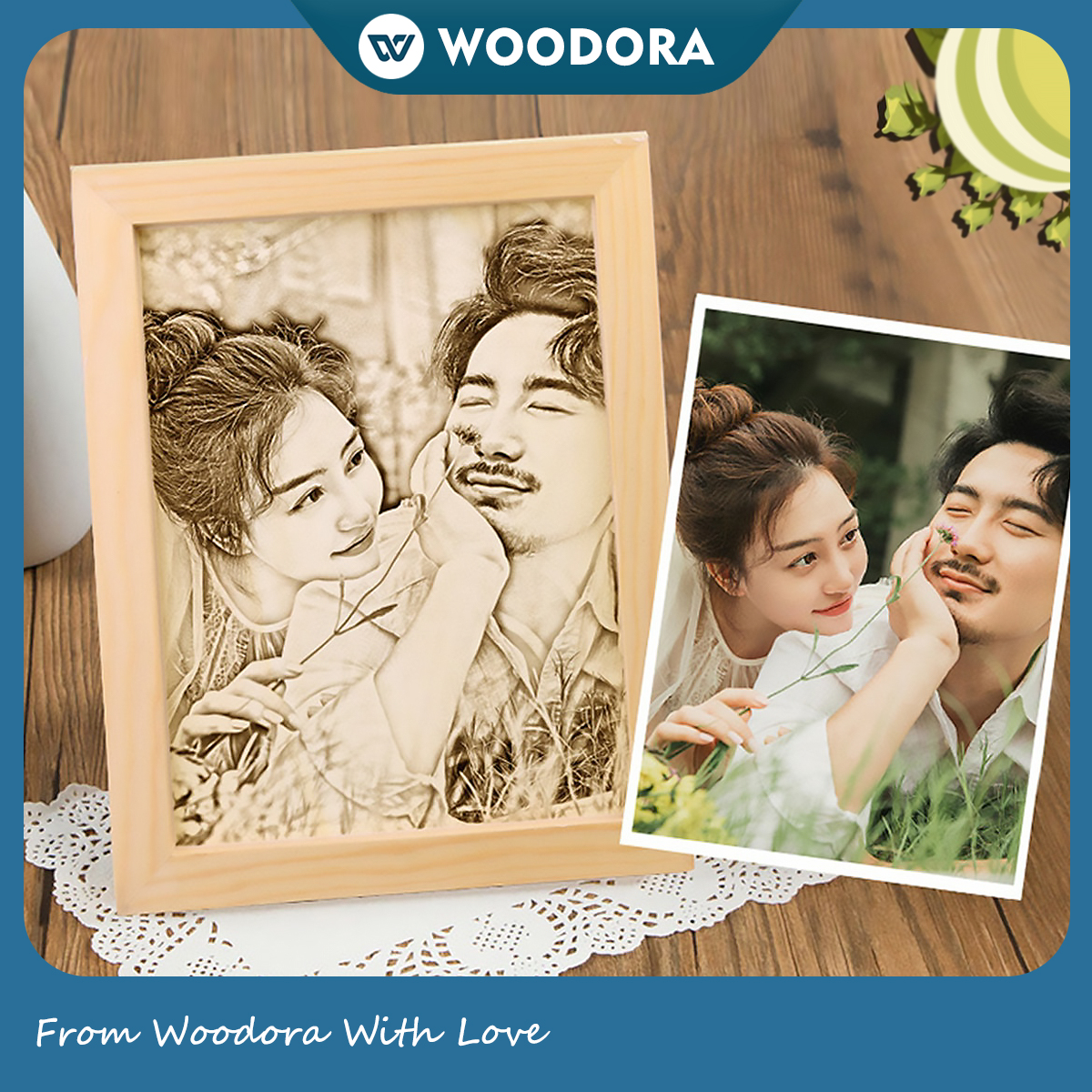 Tranh Khắc Gỗ Chân Dung - In Theo Yêu Cầu, Lưu Giữ Kỷ Niệm Đẹp