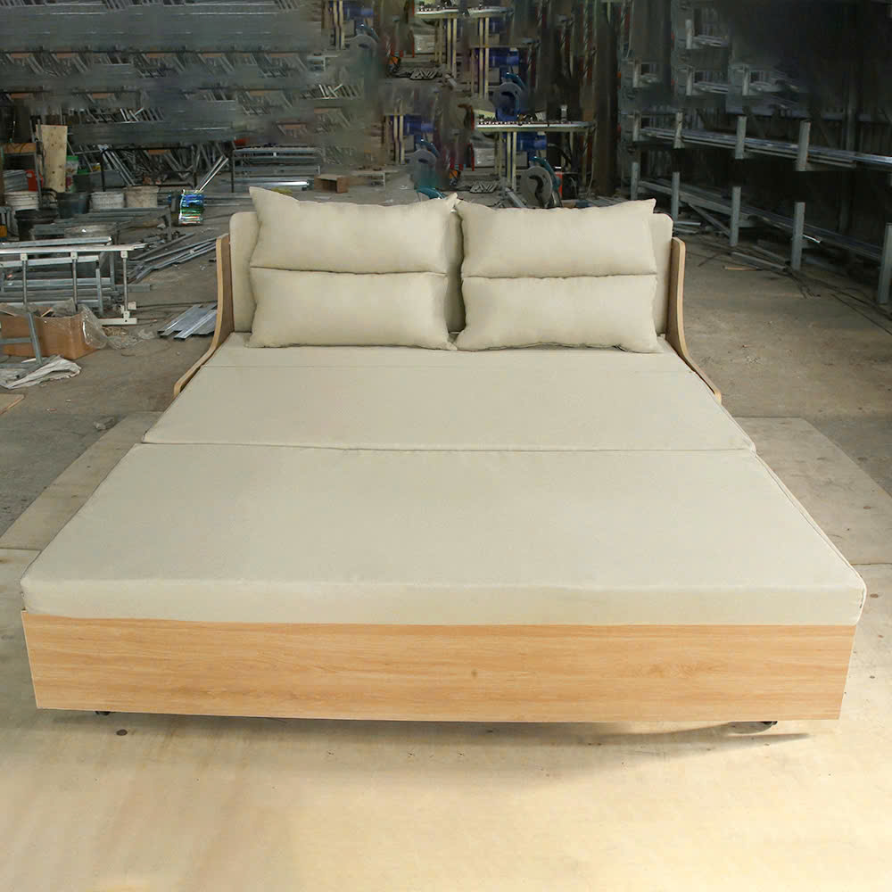 Giường Sofa gấp gọn vải lanh canvas SmartFurni - SMF22 - 4 Size - Xám nhạt_thumbnail_15
