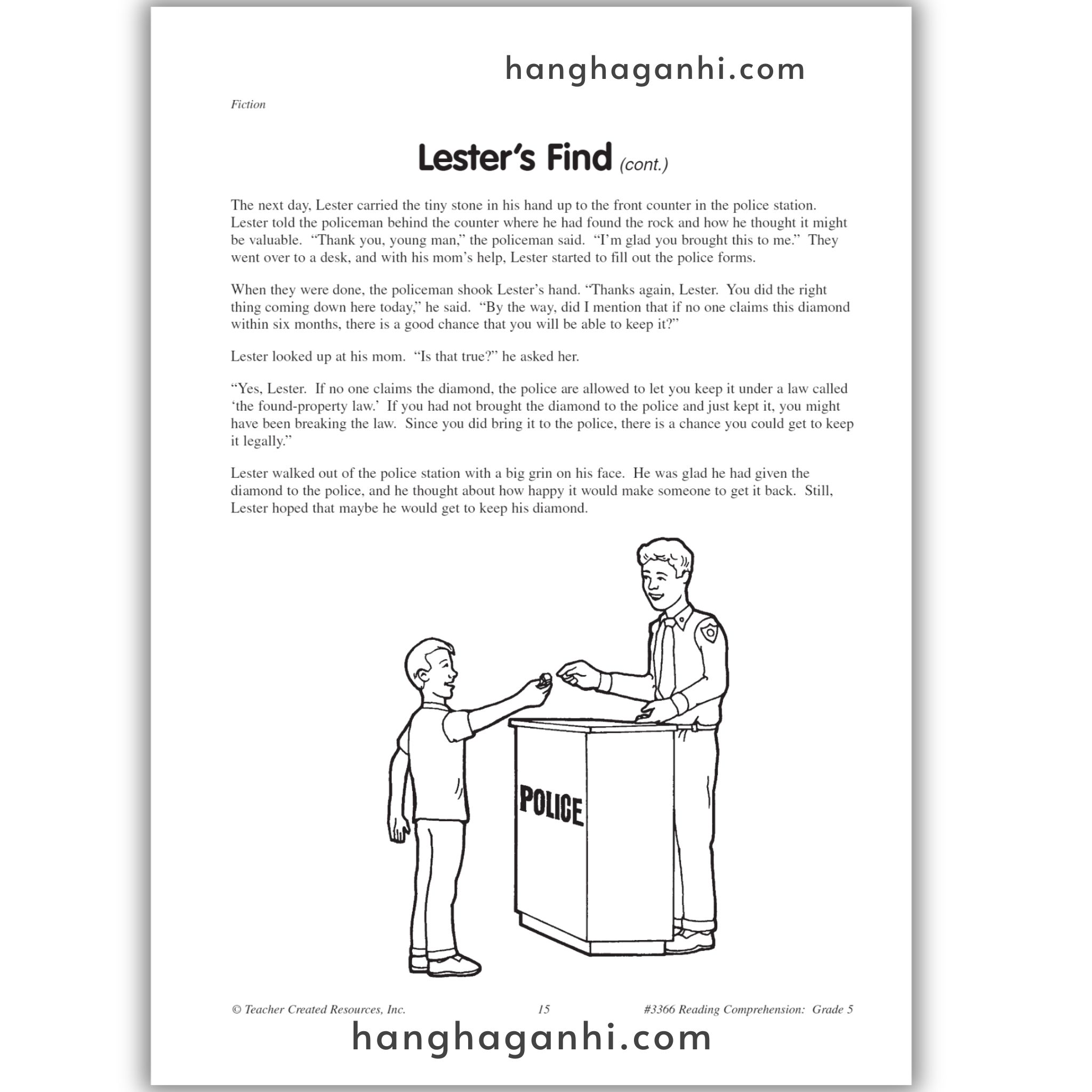 Reading Comprehension Grade 5 Teacher Created Resources, sách đọc hiểu lớp 5_thumbnail_3