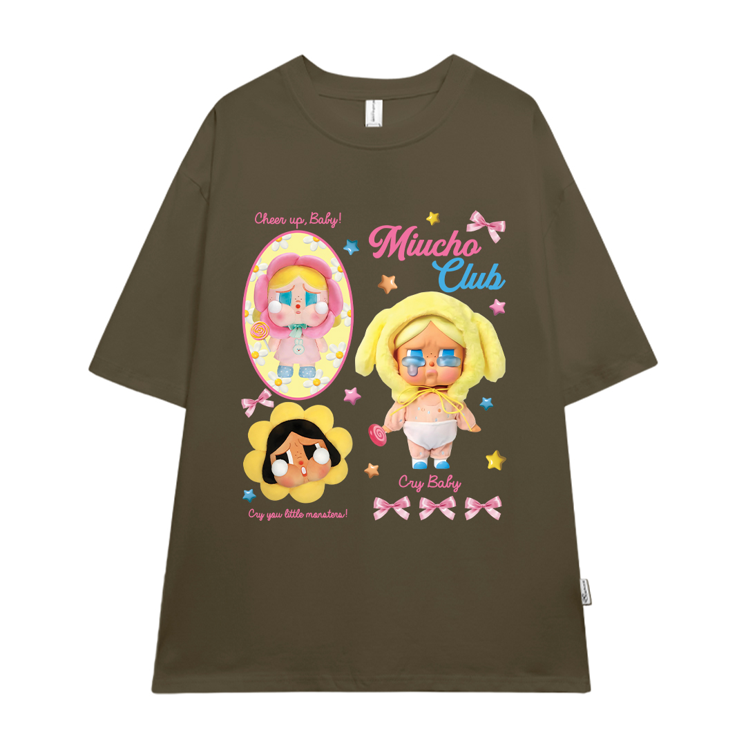 Áo thun CRY BABY nhiều màu ATD1336 Miucho form rộng vải cotton in mix_thumbnail_19