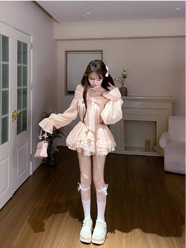 Áo Blouse Cổ Ruffled – Phong Cách Hồng Thanh Lịch_thumbnail_3
