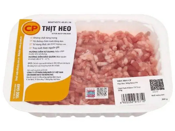 Thịt heo say C.P khay 300g