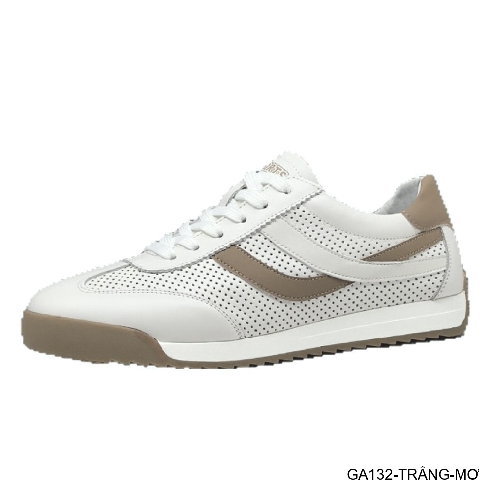 GA132 - Giày Sneaker Nam Phong Cách Hàn Quốc Đế Bằng Thoáng Khí Màu Trắng Xanh Lam & Trắng Mơ_thumbnail_10