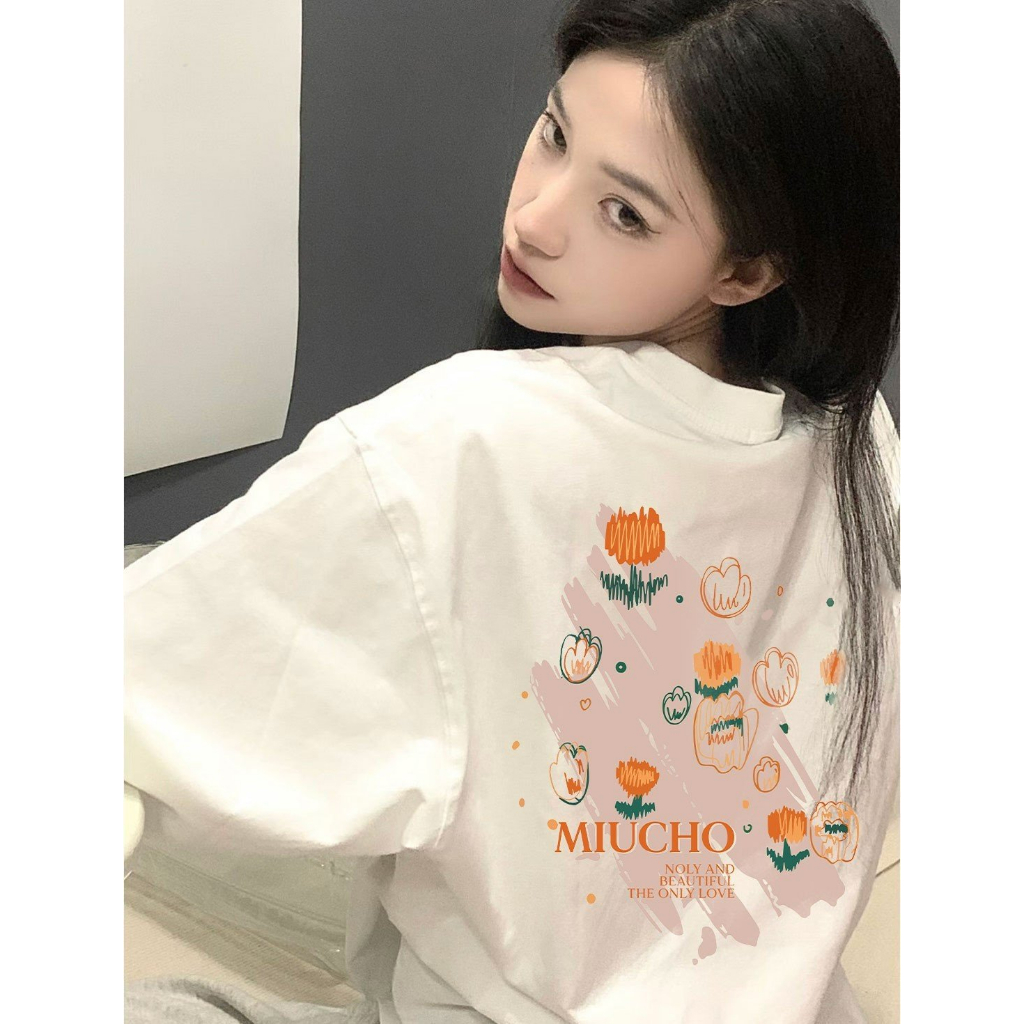 Áo thun nữ form rộng ATD200 Miucho chất vải cotton in Artwork_thumbnail_2