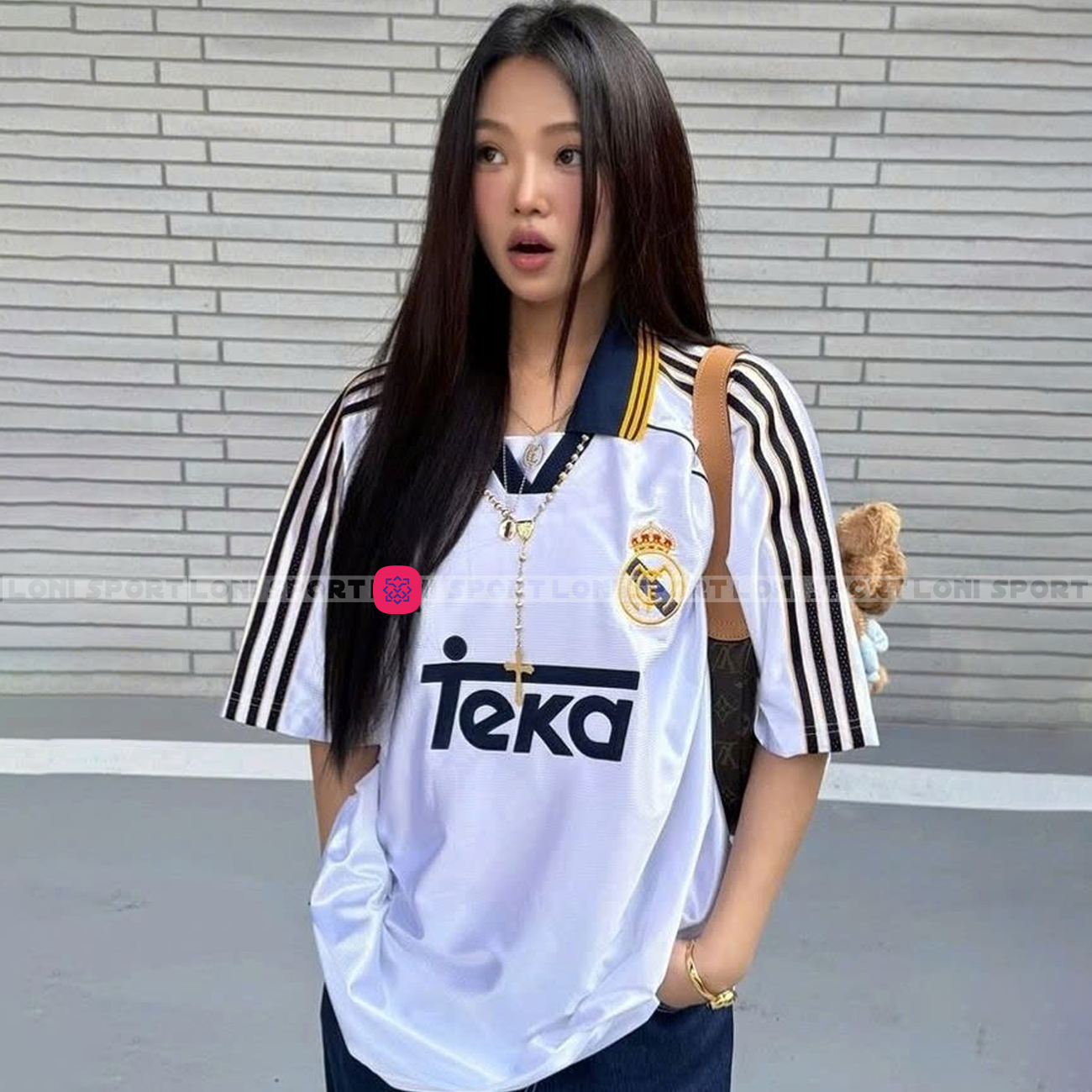 Áo retro Real Madrid sân nhà trắng 98/2000_thumbnail_0