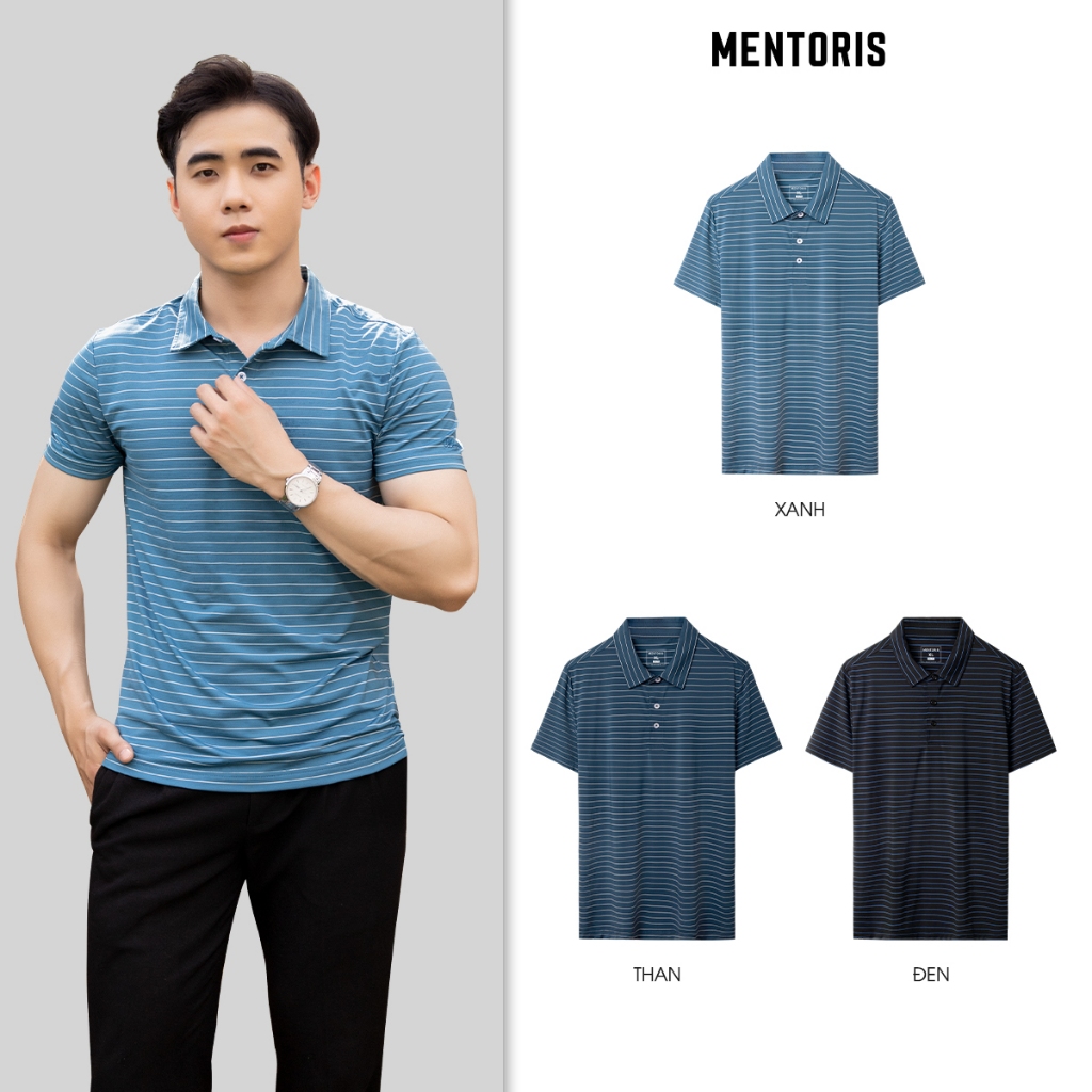 Áo Polo Nam Mentoris Form Regular Fit Trẻ Trung Năng Động, chất liệu Coolmax thoáng mát Mẫu Mới Nhất 2023 MPL35_thumbnail_7