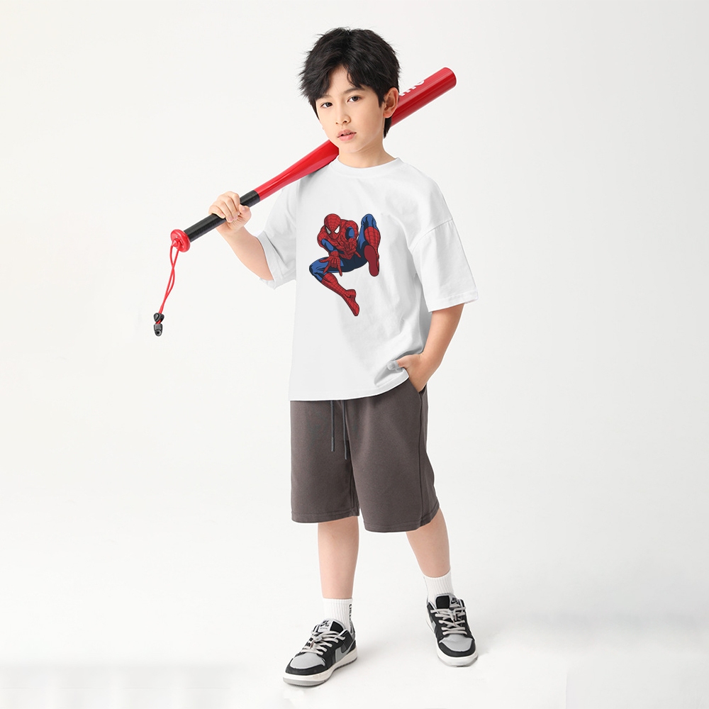Áo thun SpiderMan bé trai form rộng AED637 Miucho Kid 100% vải cotton thoáng mát basic_thumbnail_3