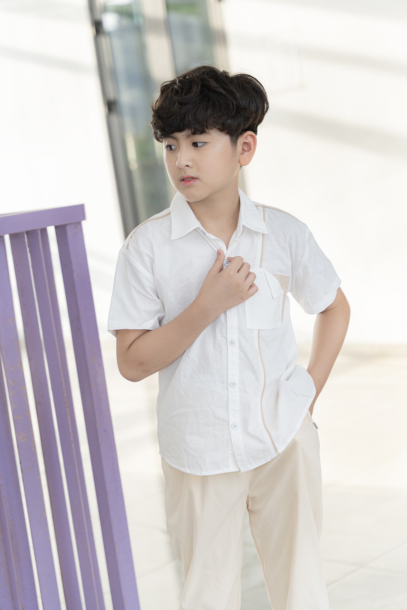 Áo sơ mi cộc tay phối lé_thumbnail_0