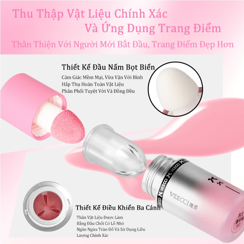 [VEECCI] Má hồng dạng lỏng Veecci 3.5g