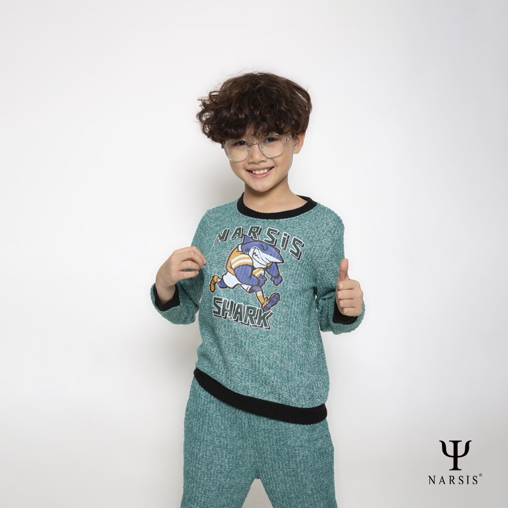 Set bé trai Narsis KE2126 họa tiết chữ nổi, chất len mềm mại, phù hợp mùa lạnh._thumbnail_3