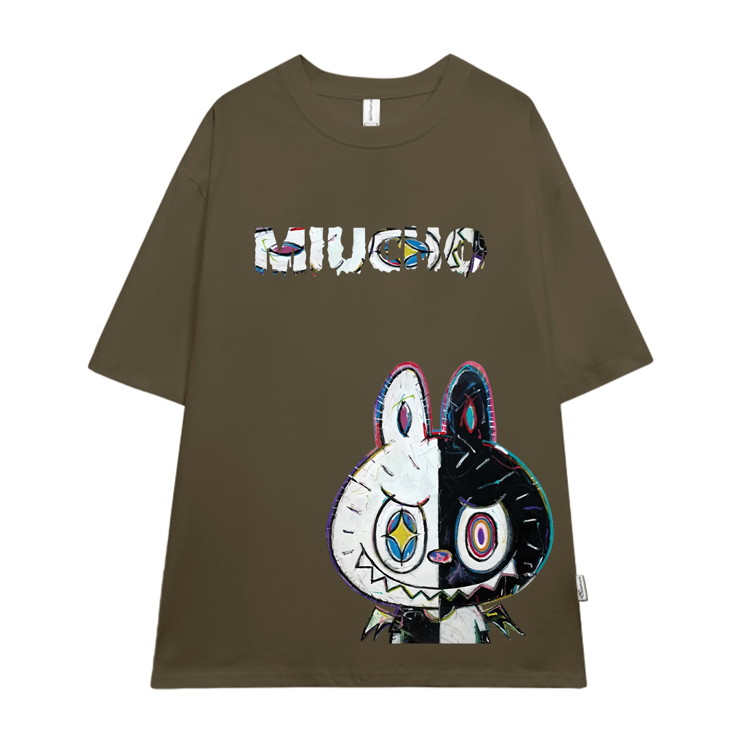 Áo phông labubu form rộng unisex ATD1442 Miucho tay ngắn cổ tròn in mix_thumbnail_18