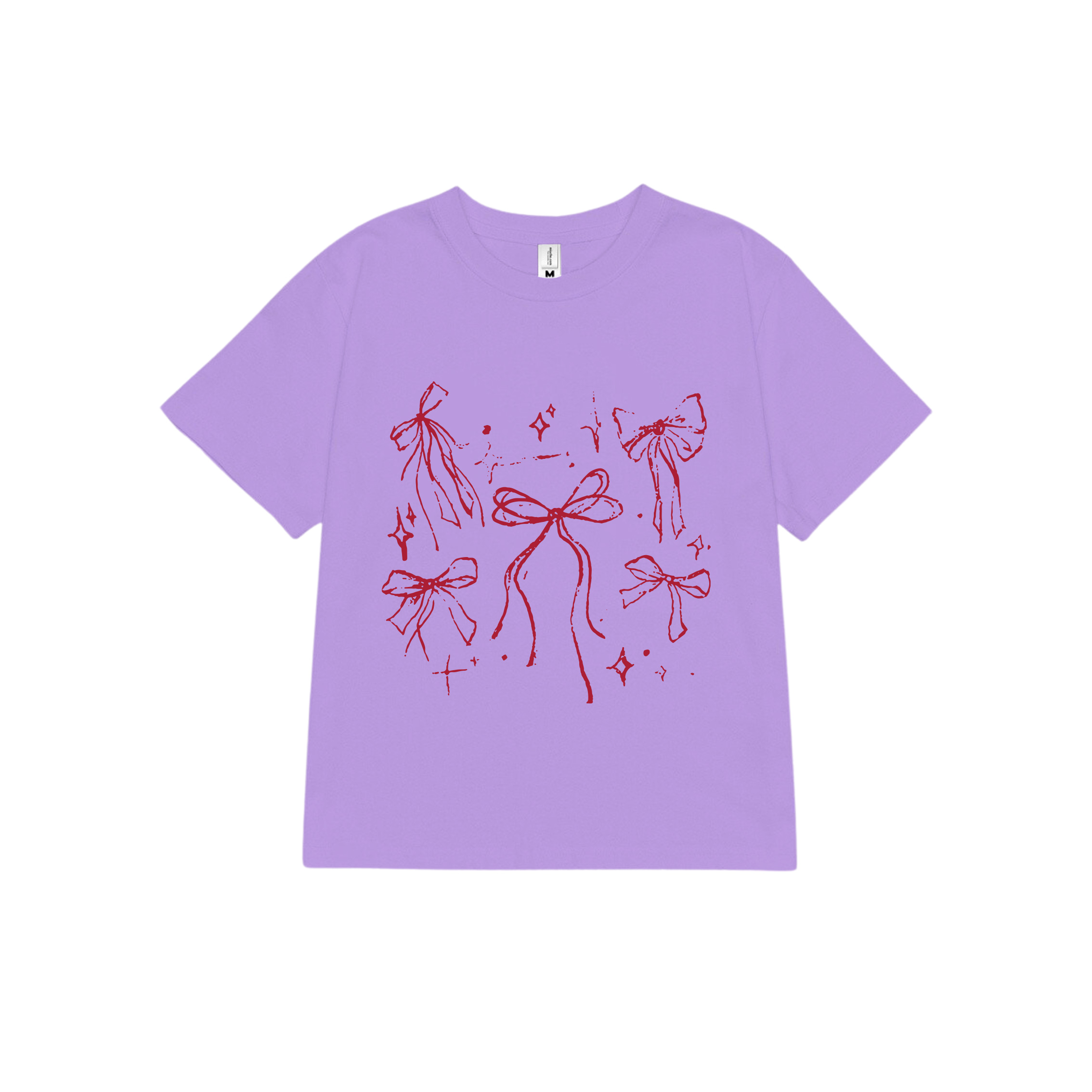 Áo thun baby tee nơ conquette xinh form ôm ABD1311 Miucho tay ngắn cổ tròn hotrend in mix_thumbnail_17