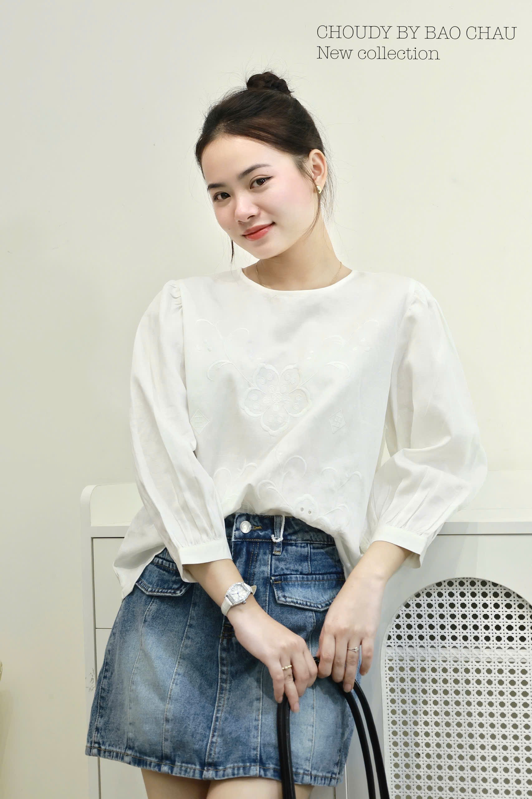 A729 ÁO KIỂU TRẮNG