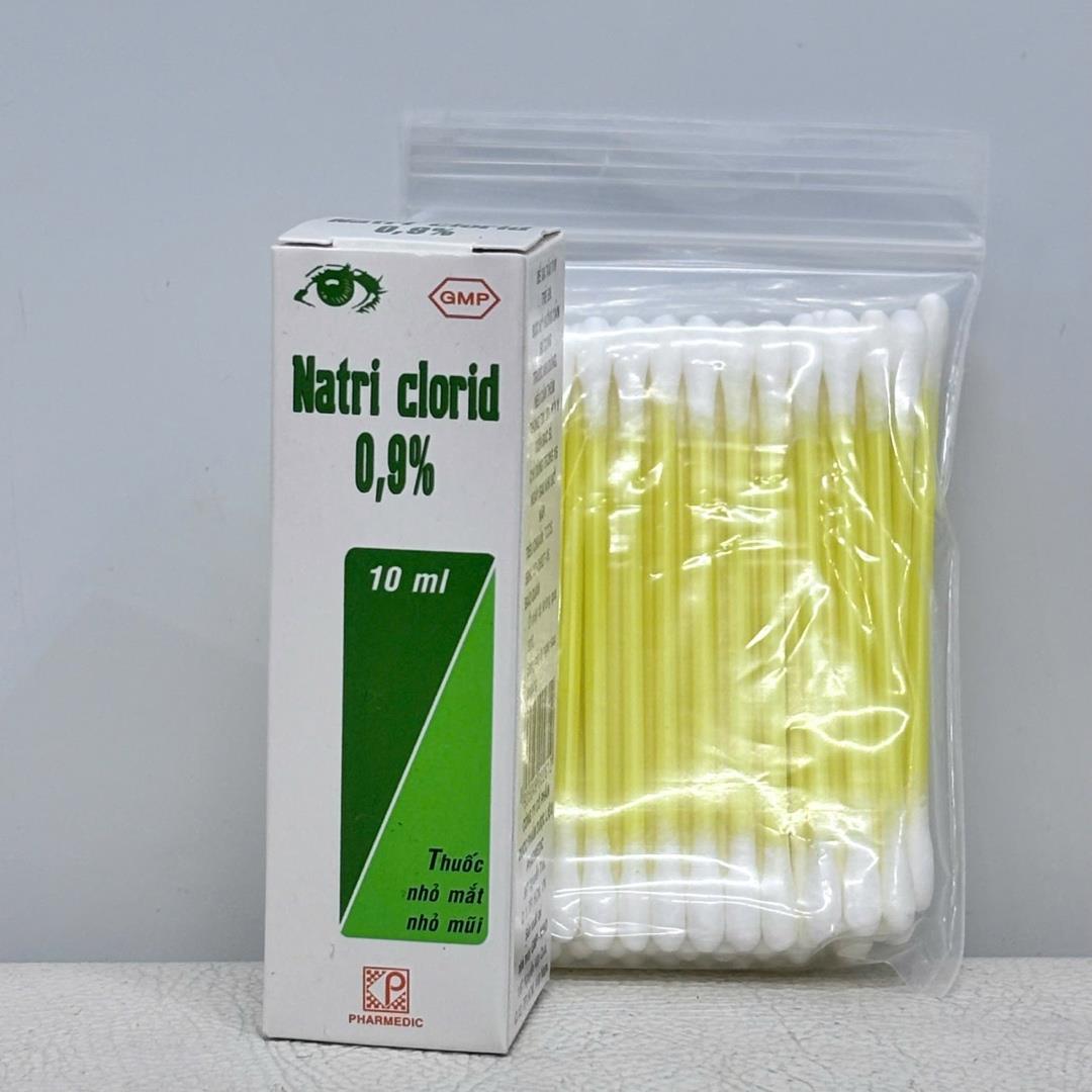 Nước muối sinh lí thường + tăm bông_thumbnail_1