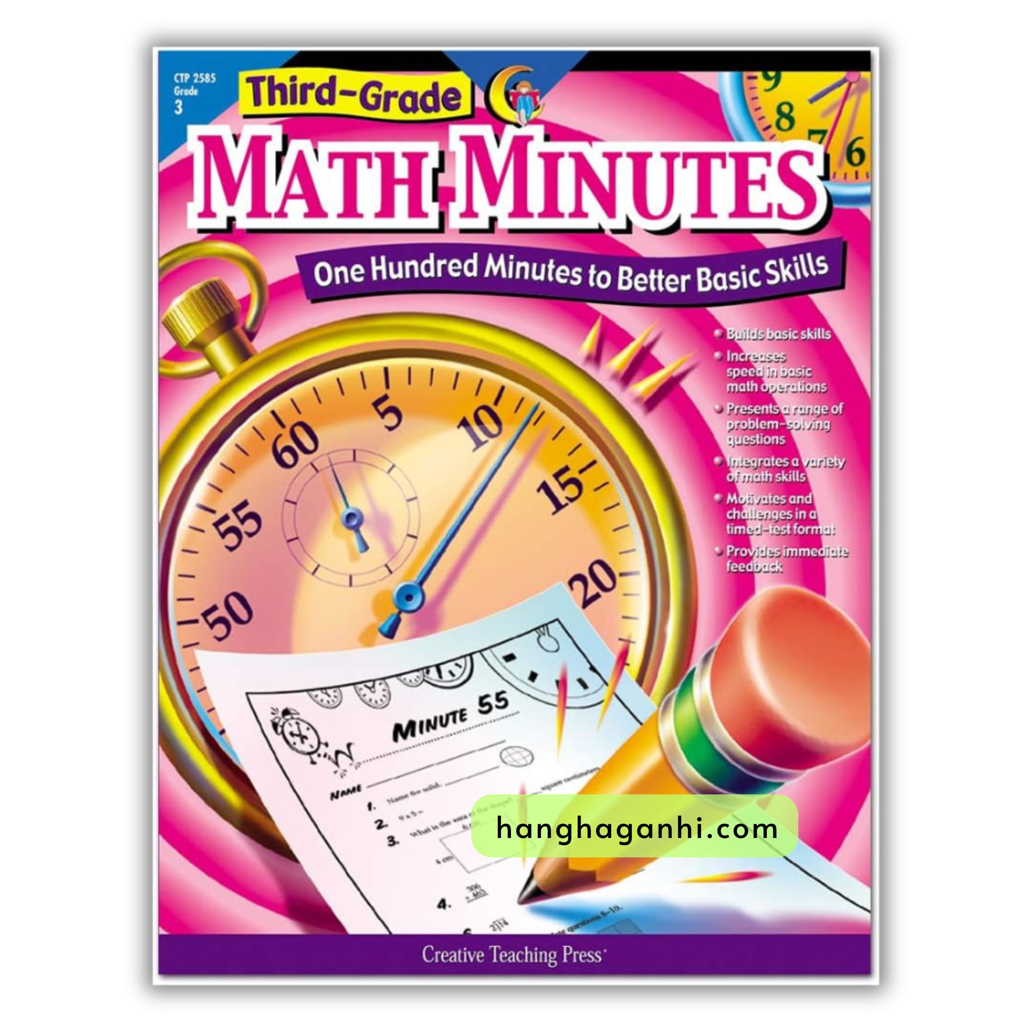 Math Minutes Grade 3- Sách Toán Tiếng Anh cho bé lớp 3