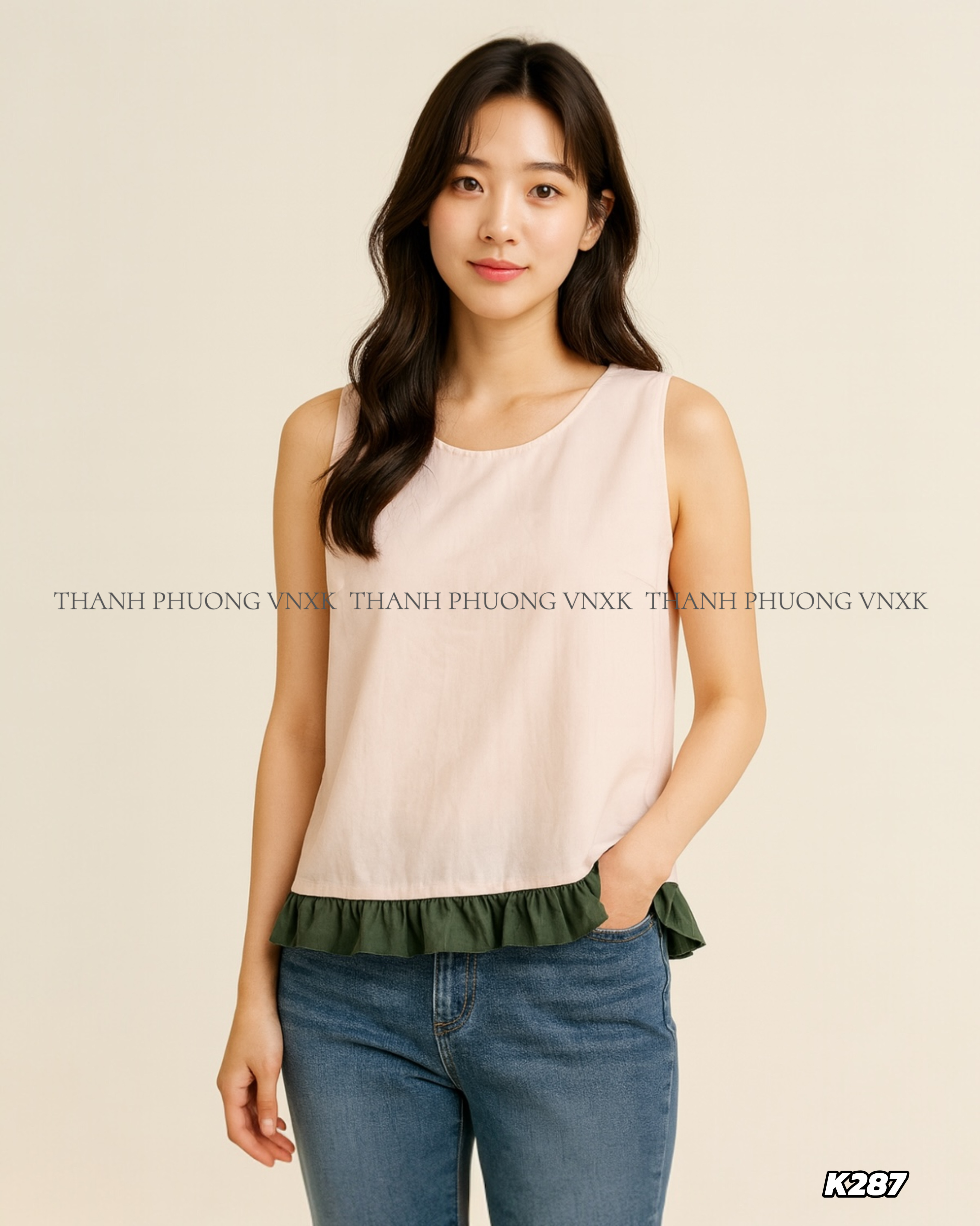 K287 AO NU GAP (TRỘN MÀU)