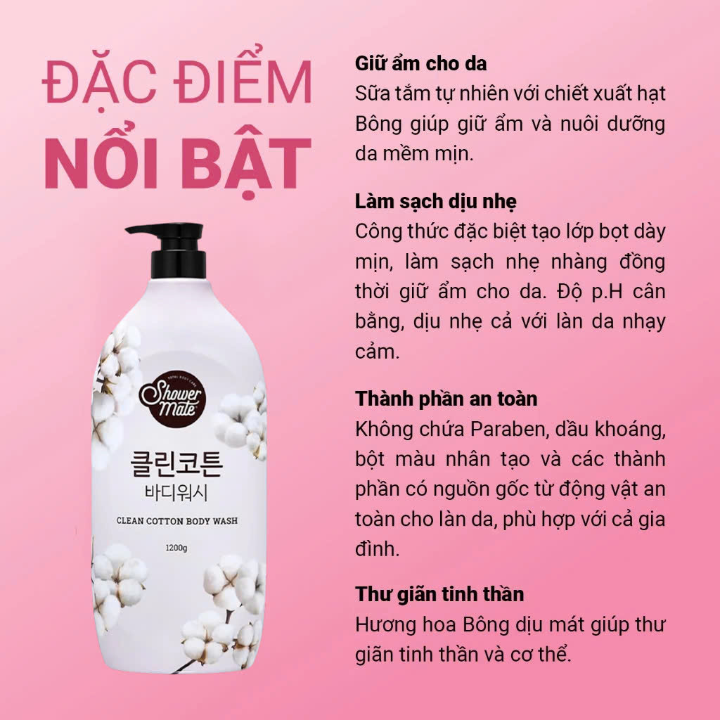 Sữa Tắm Hàn Quốc Showermate Natural 1.2kg_thumbnail_9