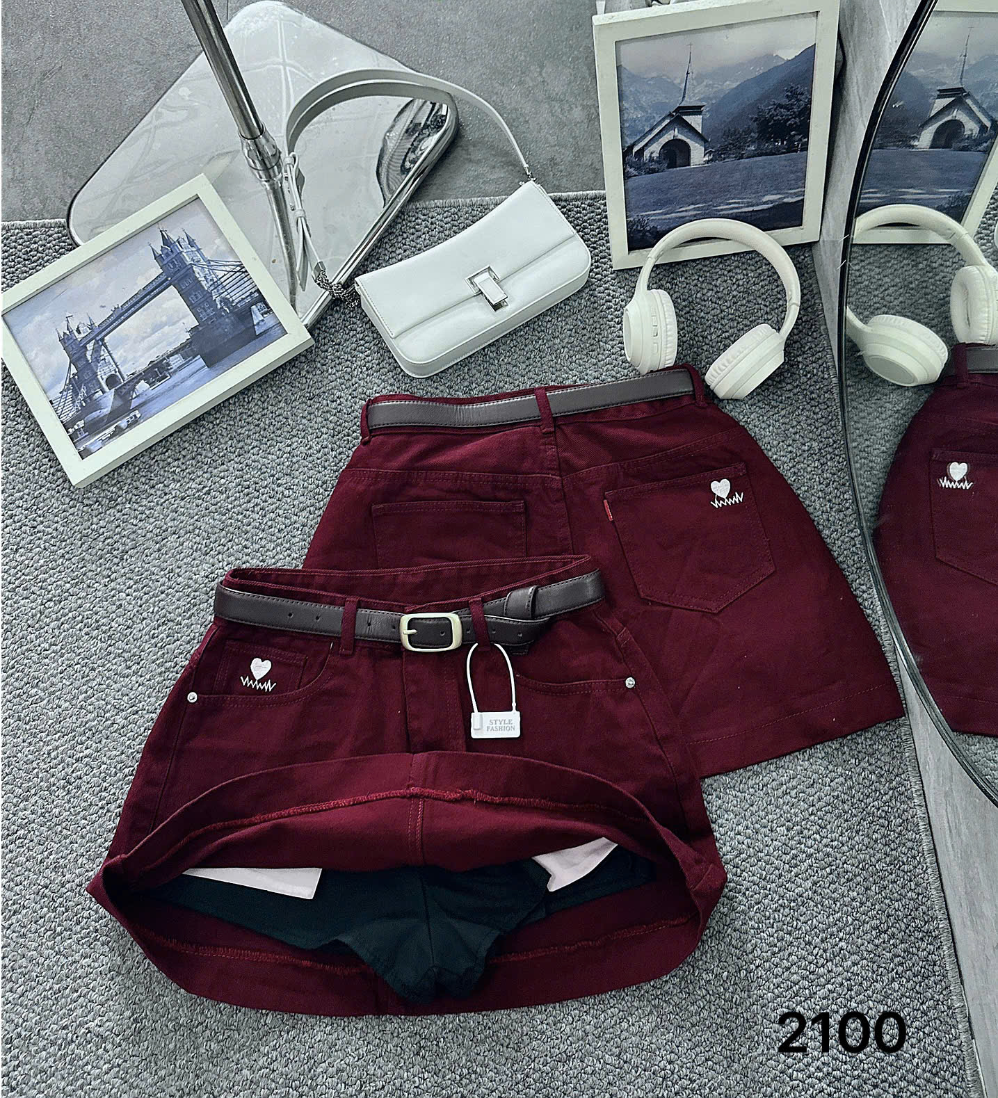 Chân váy kaki jean dáng A bigisize JV2100( KAKI) dành cho nàng béo mập từ 55-90kg_thumbnail_12