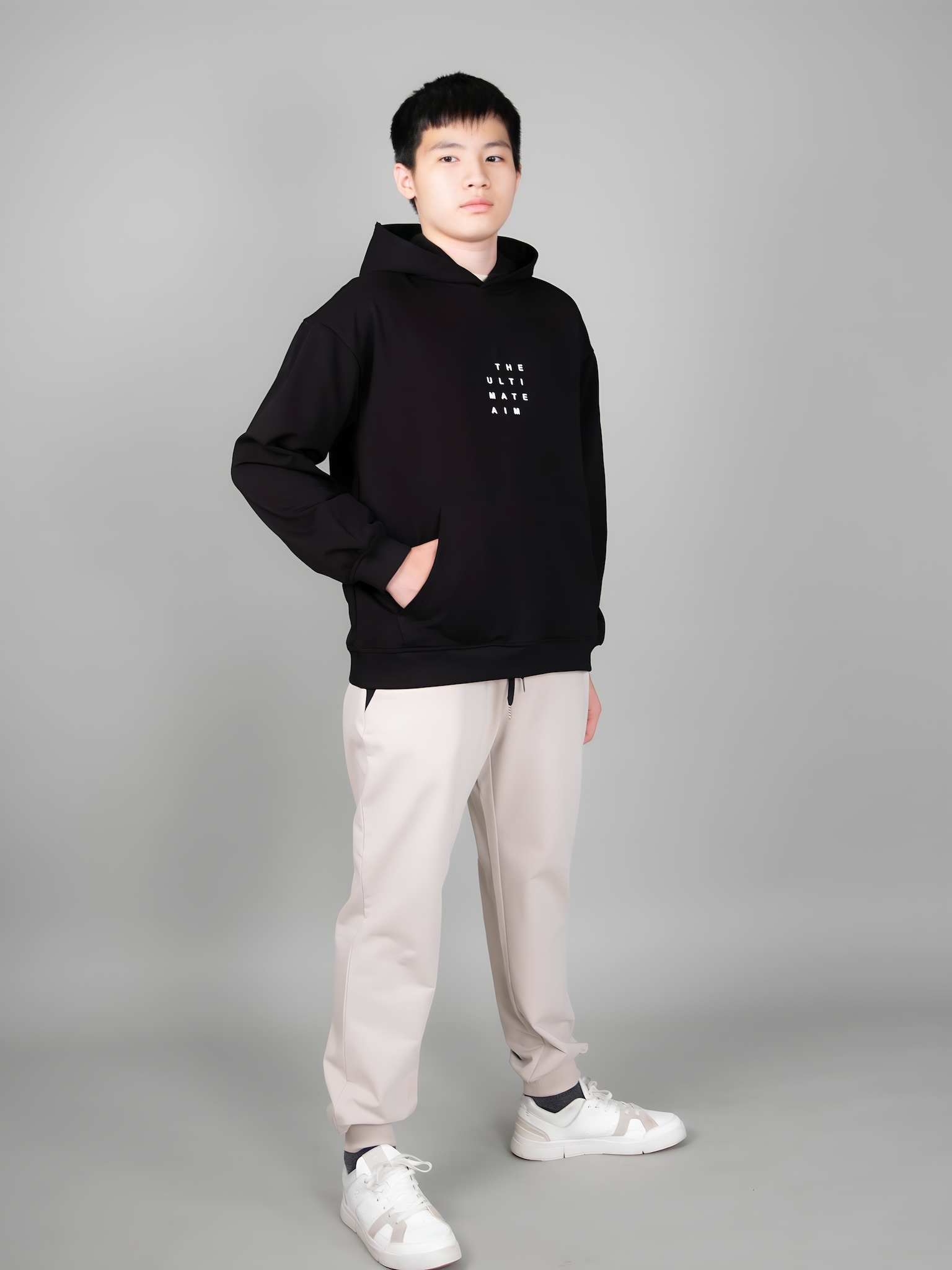Áo nỉ hoodie màu đen chữ VXX_thumbnail_3