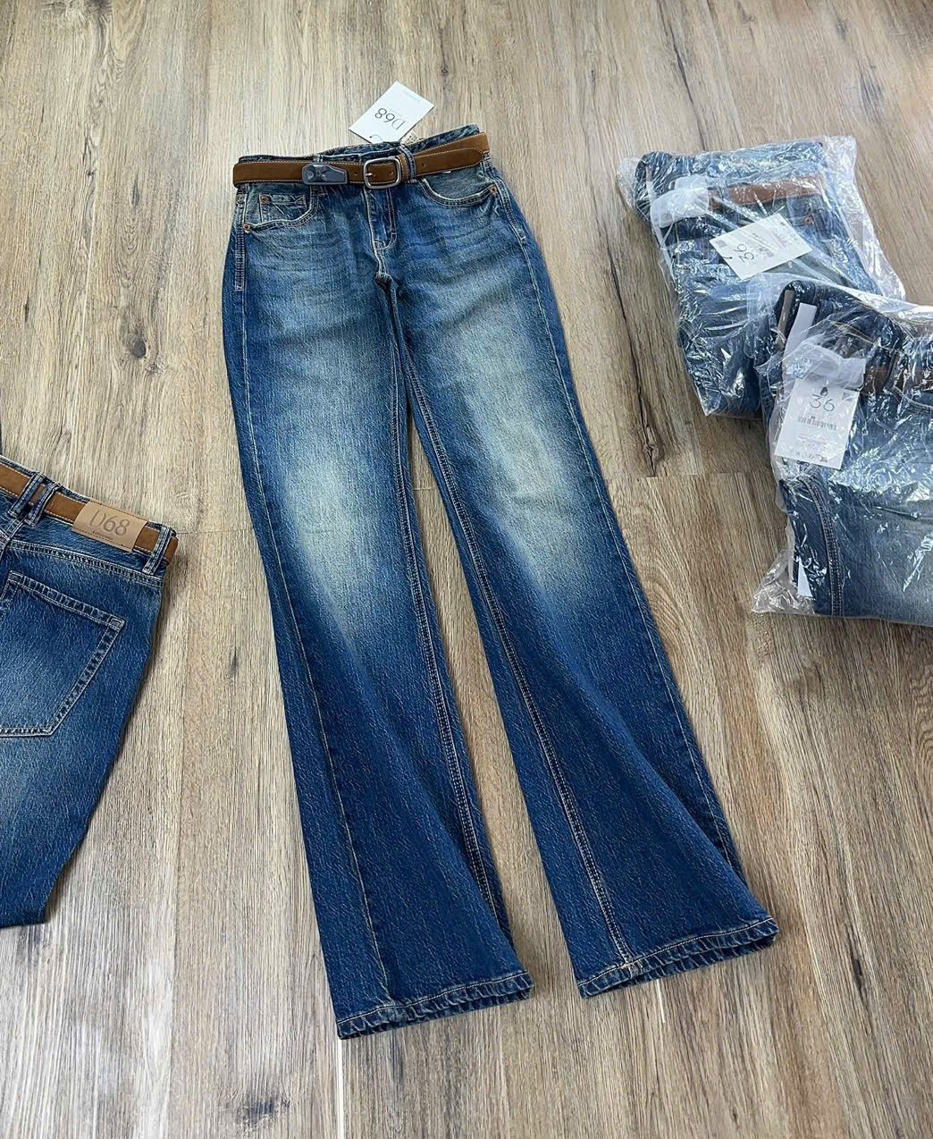 Q336 QUẦN JEAN ỐNG LOE ( KÈM THẮT LƯNG )