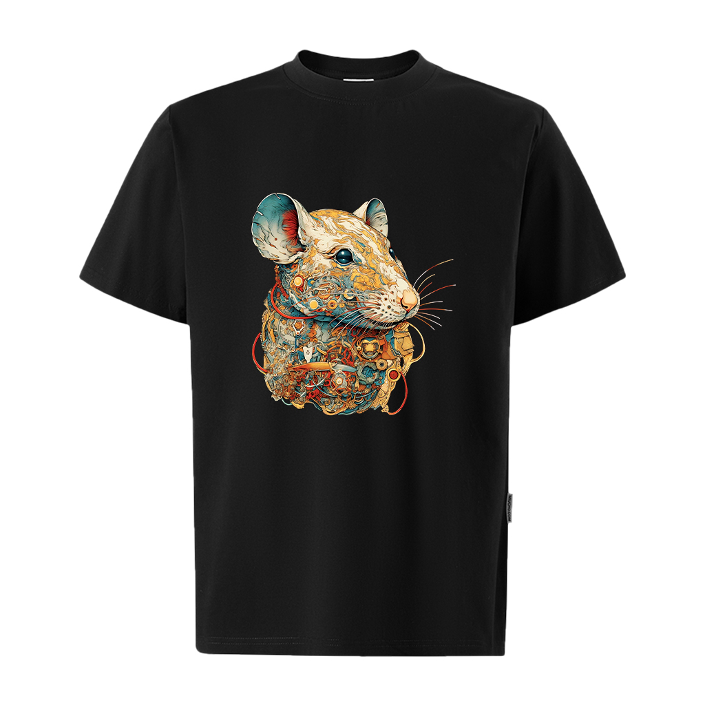 Áo thun nam form rộng 12 con giáp tuổi Tí ATD477 Miucho Iconic cotton cổ tròn in graphic_thumbnail_0