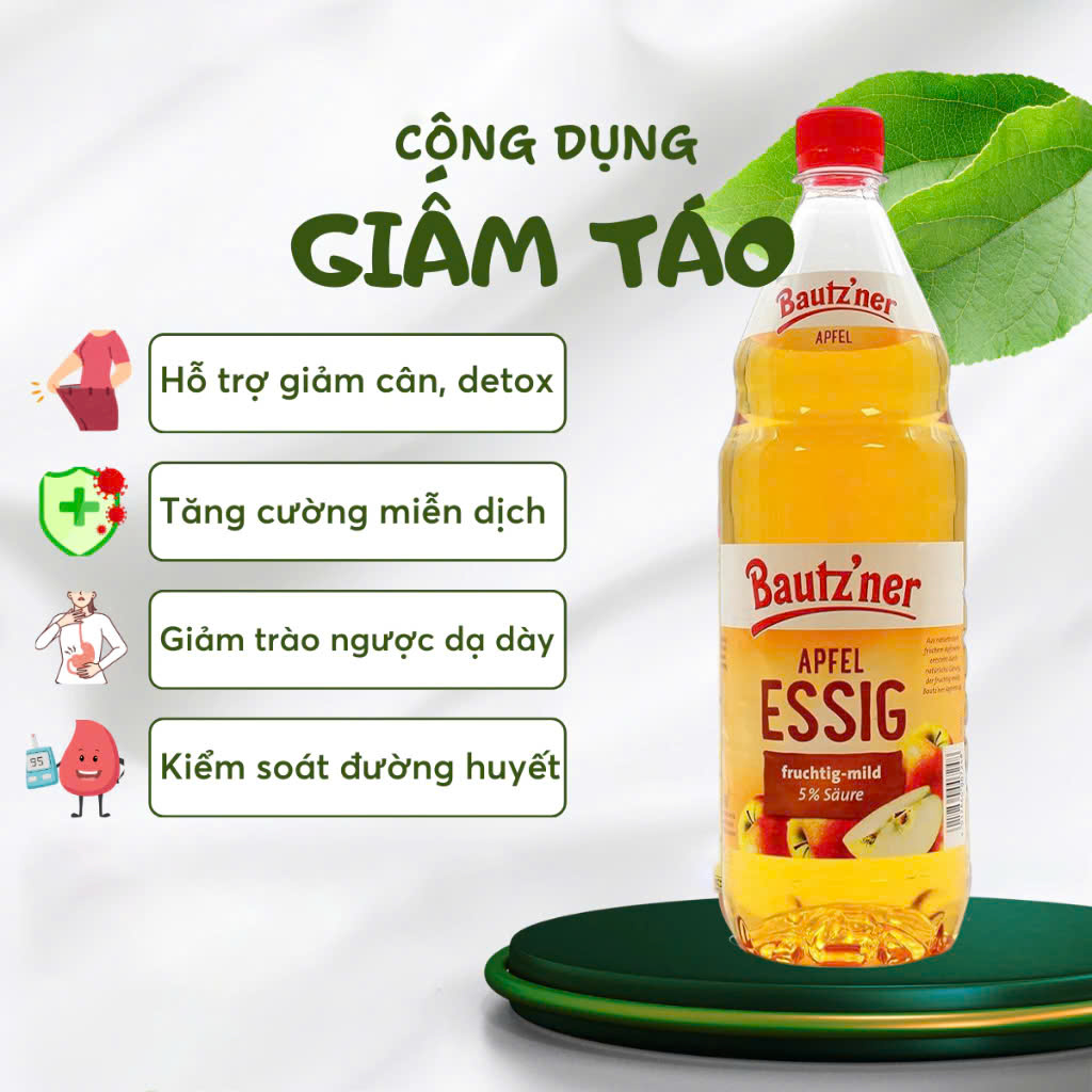 Dấm Táo Bautz’ner Apfel Essig
