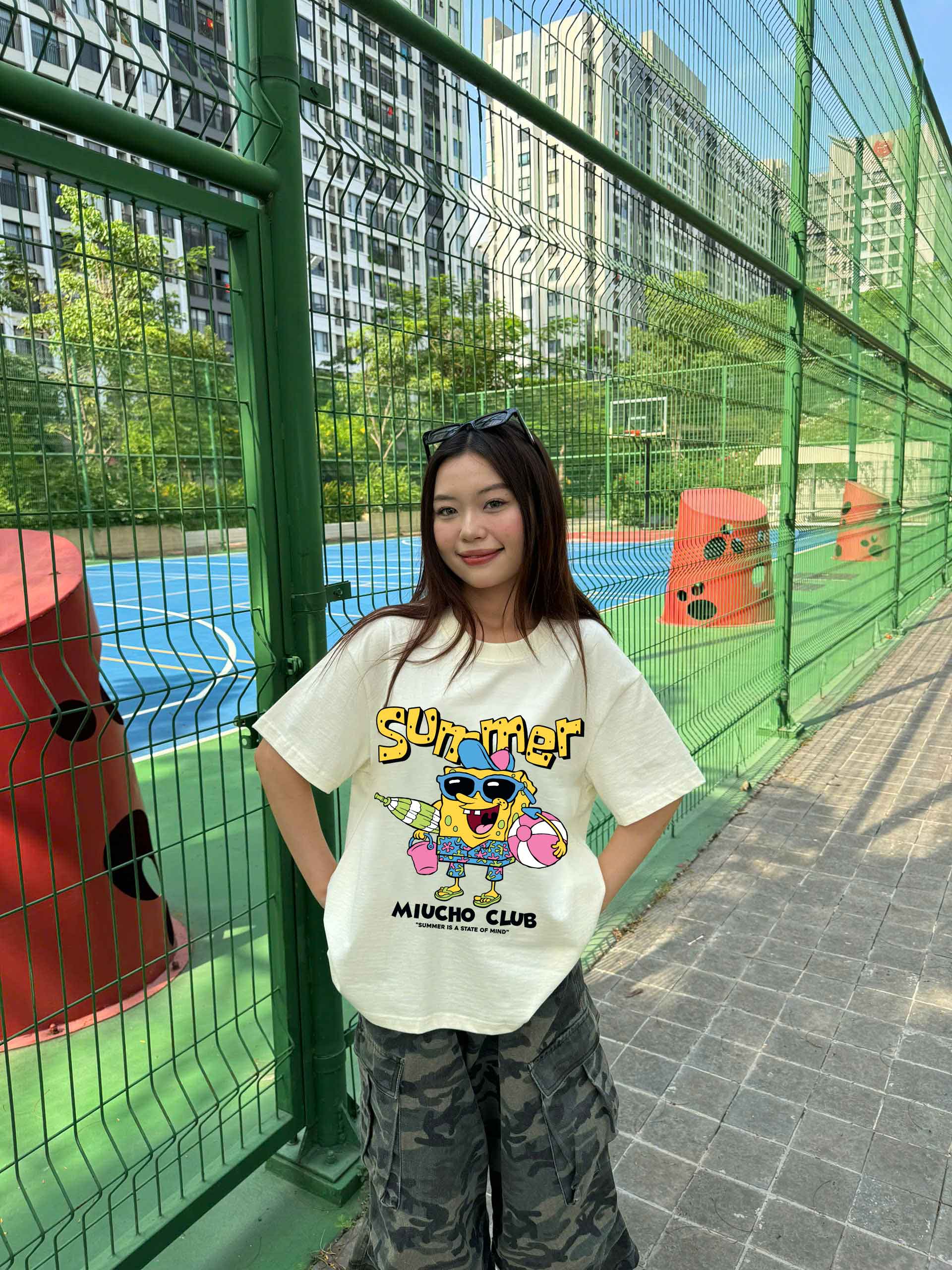 Áo thun boxy hè biển 2330 Miucho chất vải cotton 2 chiều cao cấp dày dặn đứng form in mix_thumbnail_4