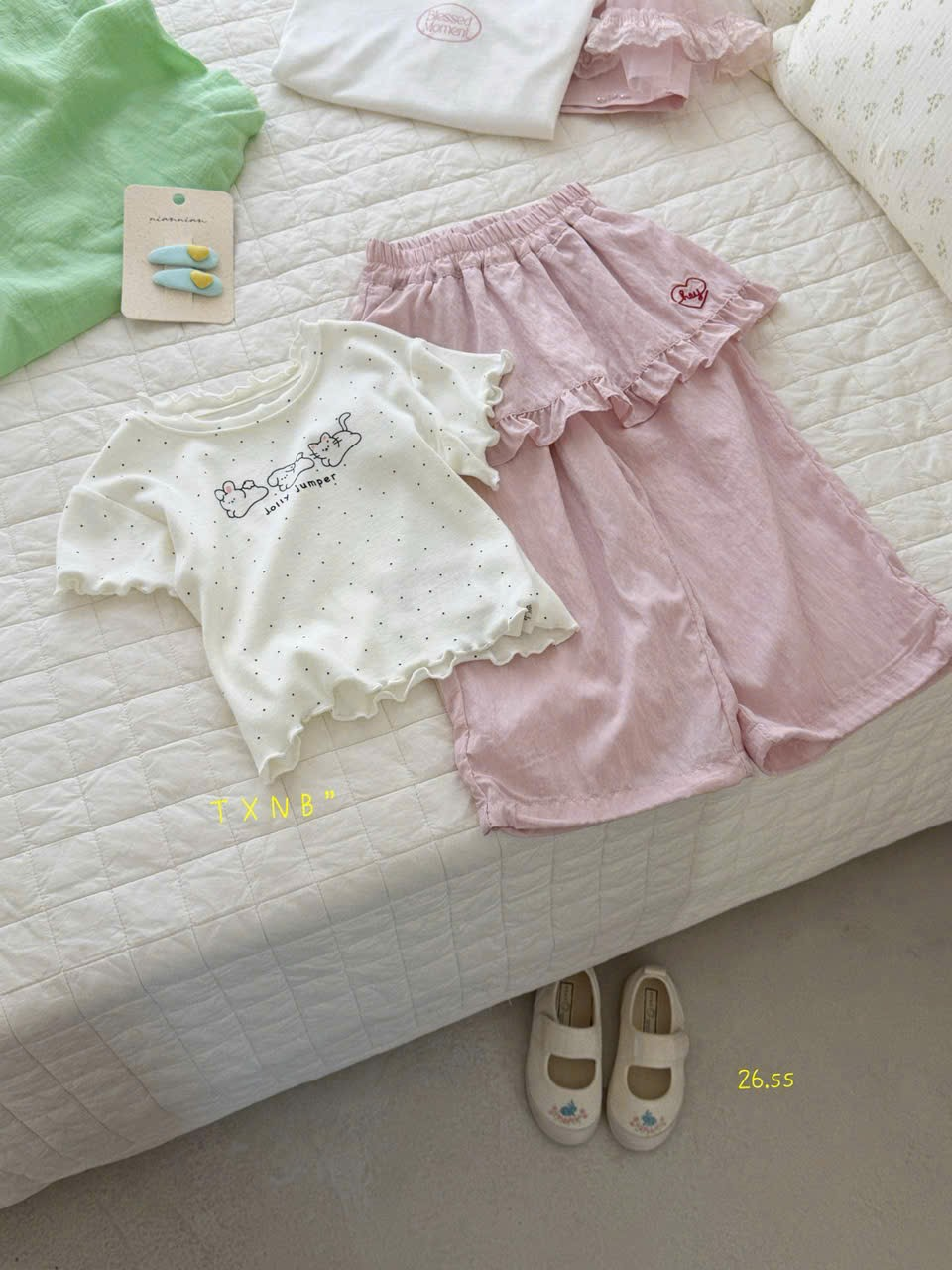 A36 - Quần thô hồng trơn lưng chun hãng TXNB (Sz90-130)