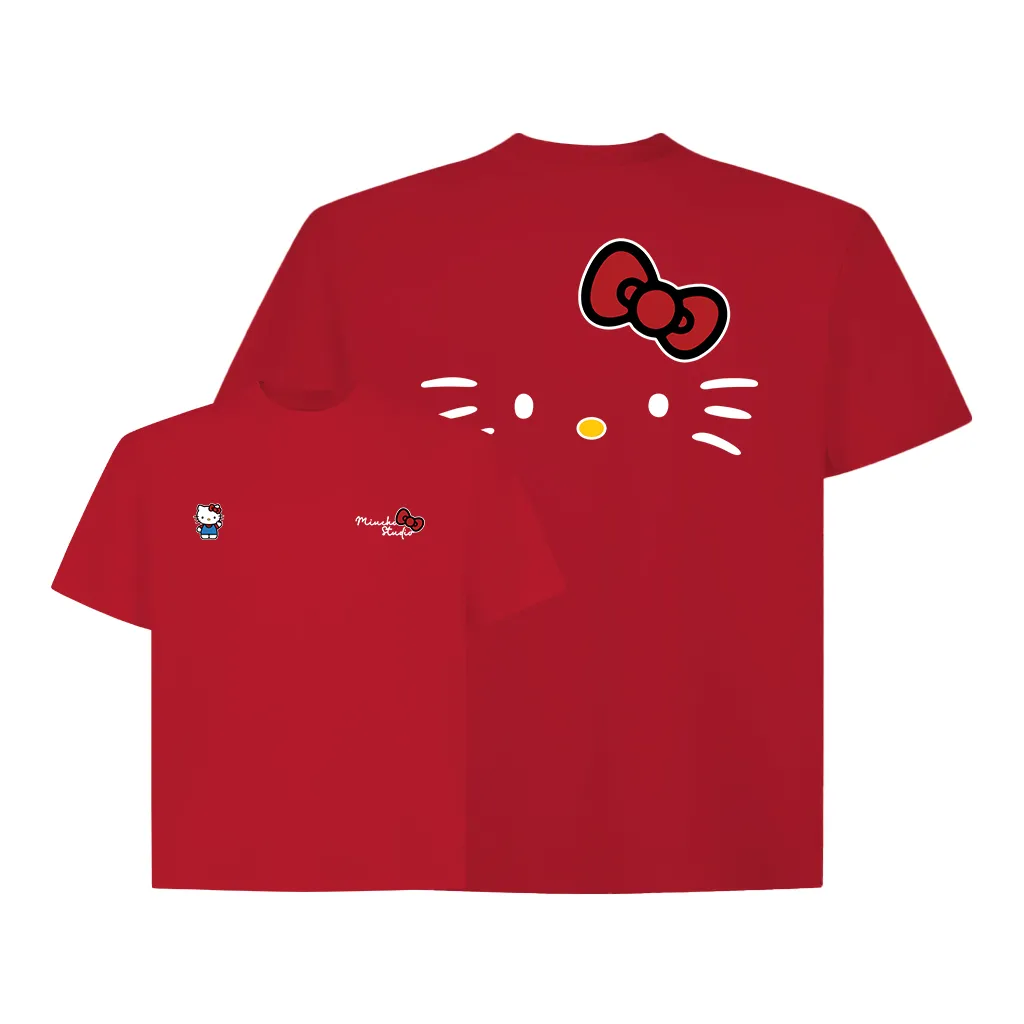 Áo thun form boxy nữ Kitty dễ thương 2648 Miucho vải cotton thoáng mát cổ tròn in mix