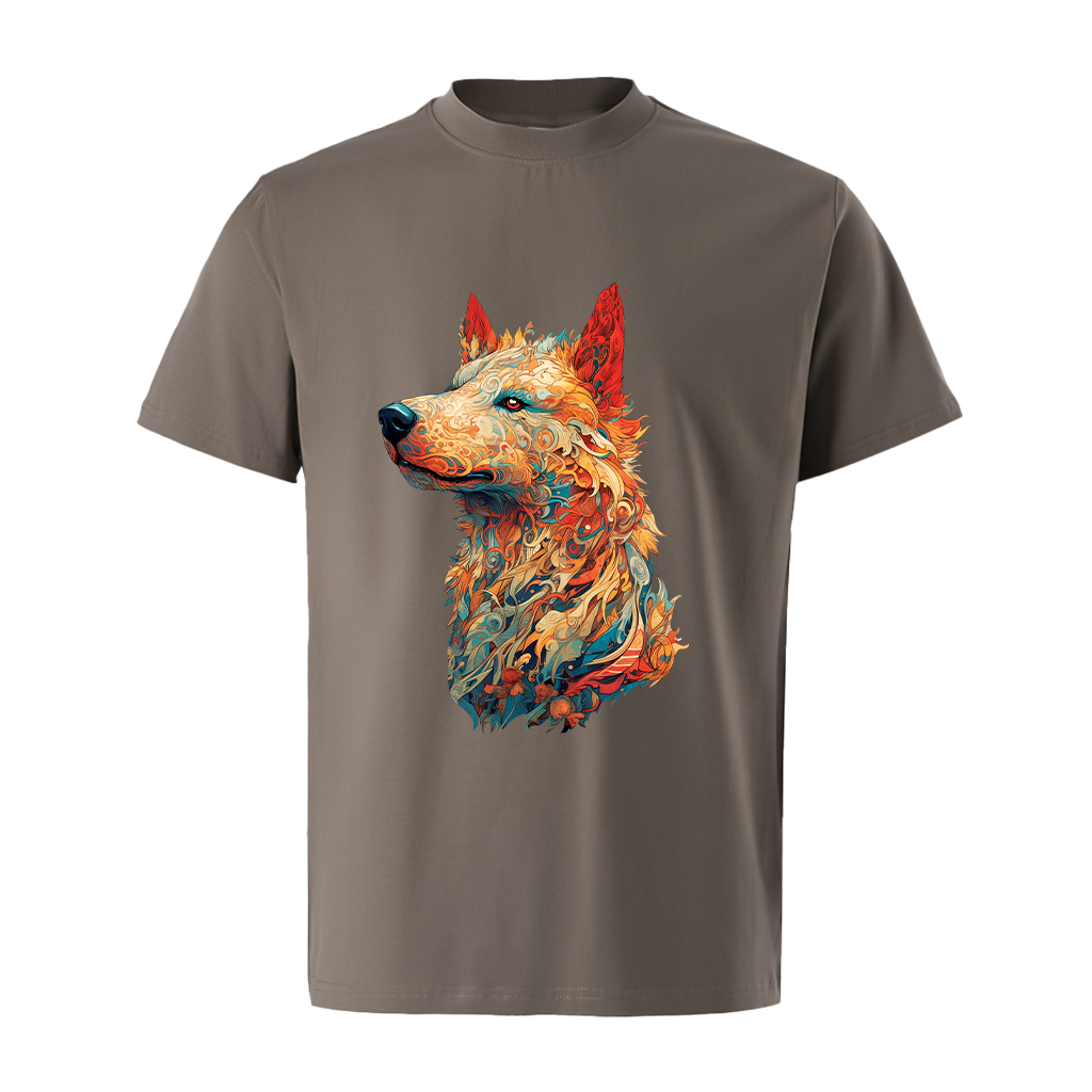 Áo thun nam form rộng 12 con giáp tuổi Tuất ATD487 Miucho Iconic cotton cổ tròn in graphic_thumbnail_11