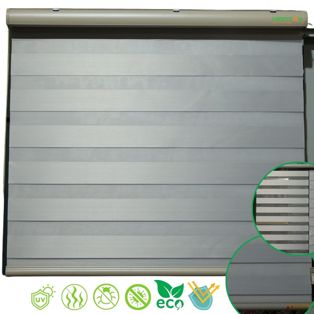 Rèm cửa sổ phòng ngủ màu ghi rộng 1.1m cản sáng cao, 0509-R110-AD