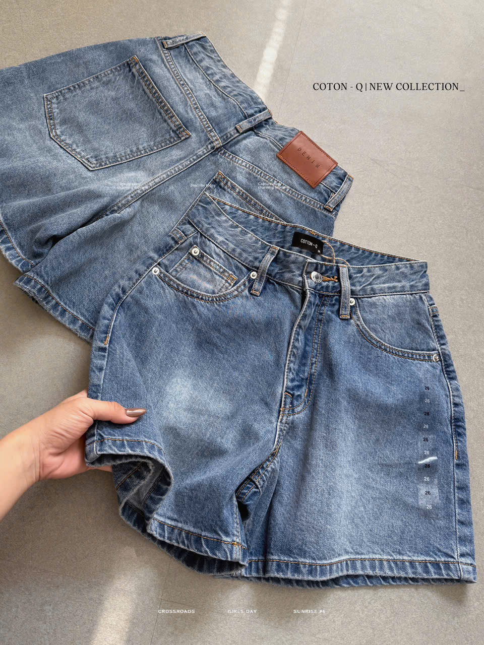 HQ194 - Quần short jean Coton Q
