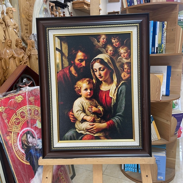 Tranh canvas Gia Đình Thánh Gia 42x54cm