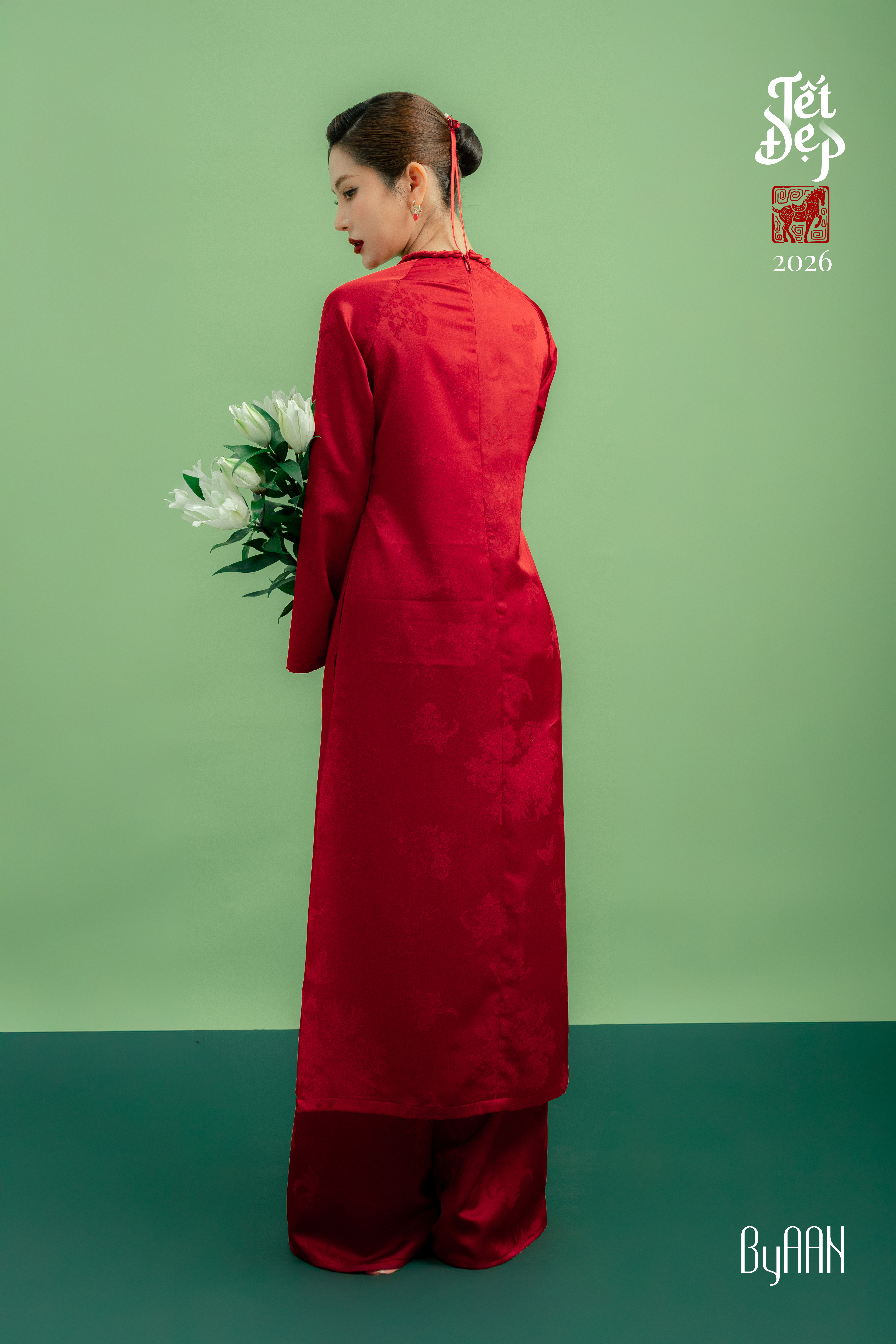 Quần Tết chất lụa Hàng Châu họa tiết hoa_thumbnail_1