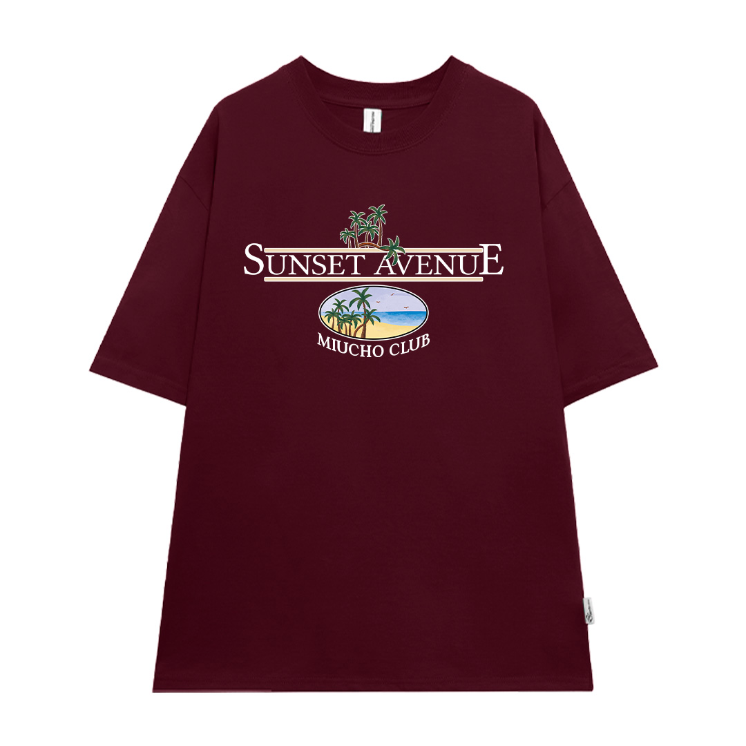 Áo thun form rộng unisex đi biển mùa hè xinh xắn ATD1035 Miucho tay lỡ cổ tròn in mix_thumbnail_17