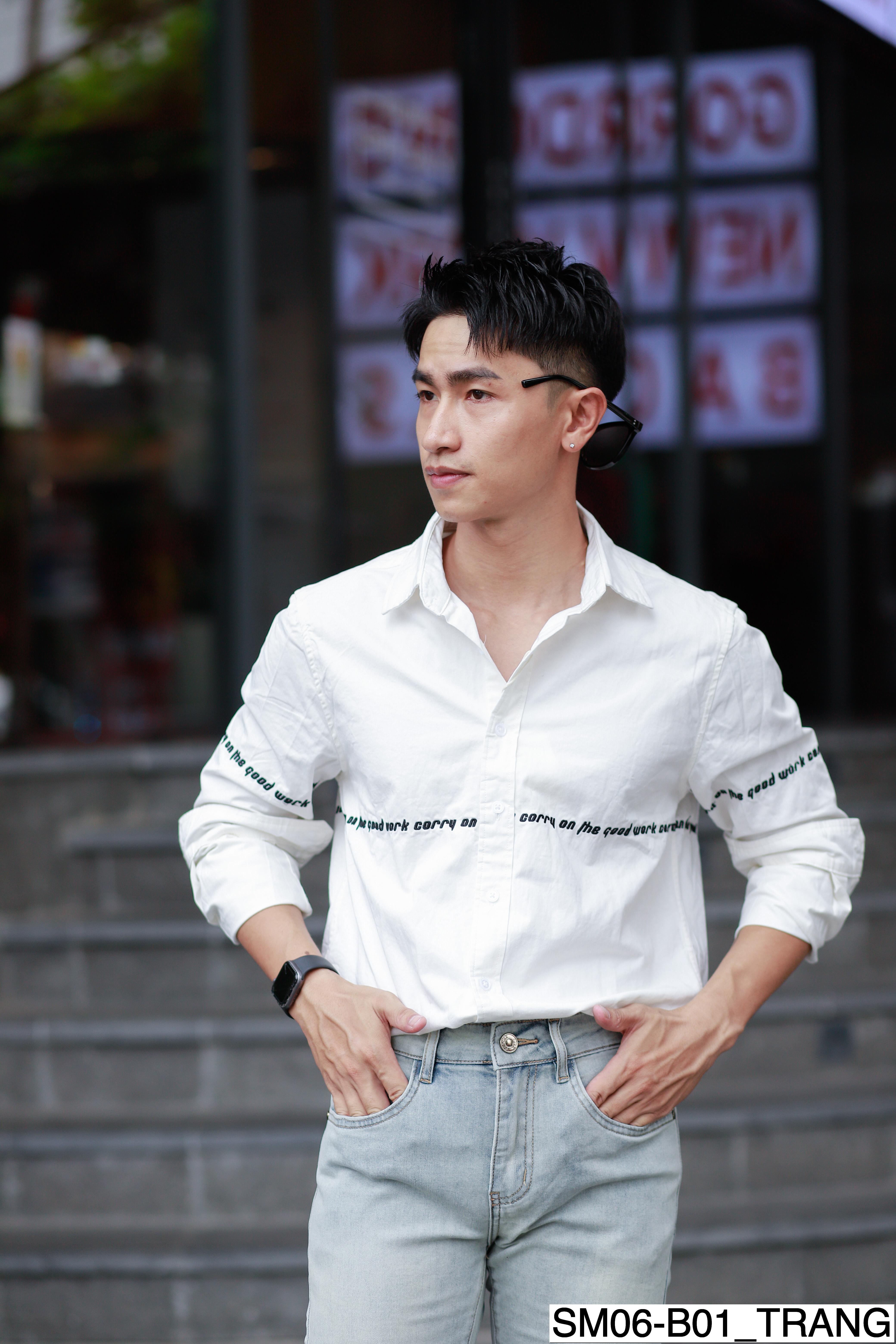 TTD_SM06 - Áo sơ mi nam basic trơn dễ phối