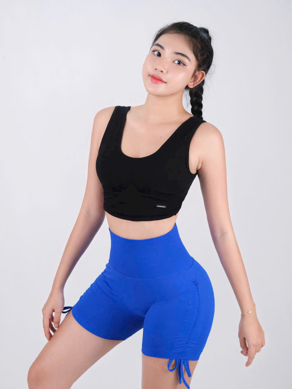 Quần Đùi Thể Thao Chun Mông, Dáng Ôm Body, Dây Rút 2 Bên_thumbnail_5
